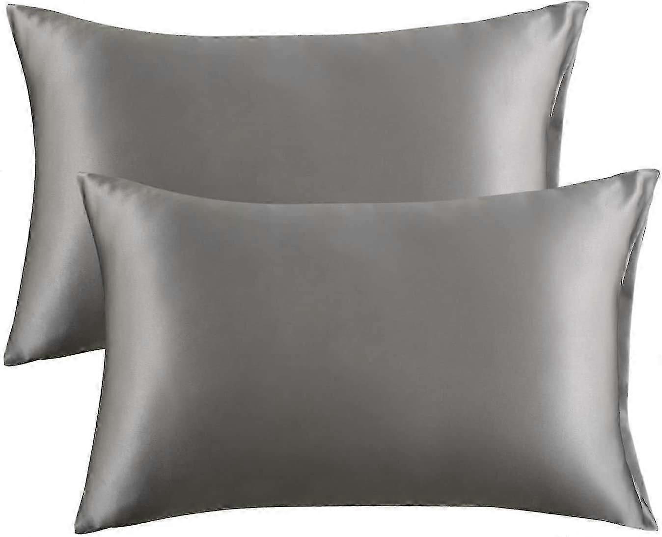 Satin Pillow Cases 2 Pack Pillowcase For Hair And Skin Standard Size With Envelope Closure, 50 X 75 Cm