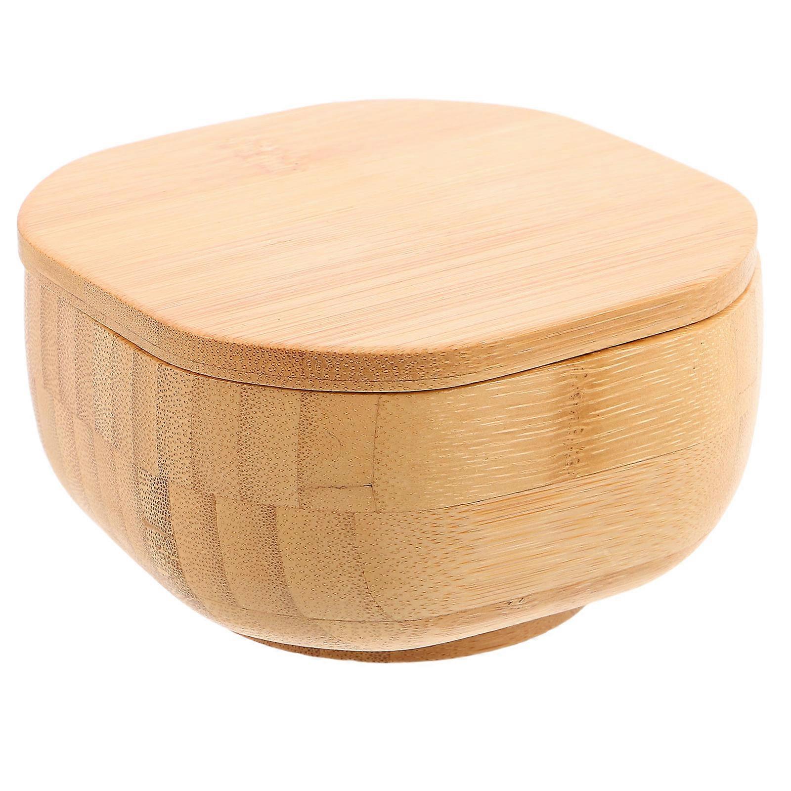 Spice Jars with Bamboo Lid for Storage Use 4Pcs Salt and Seasoning Containers