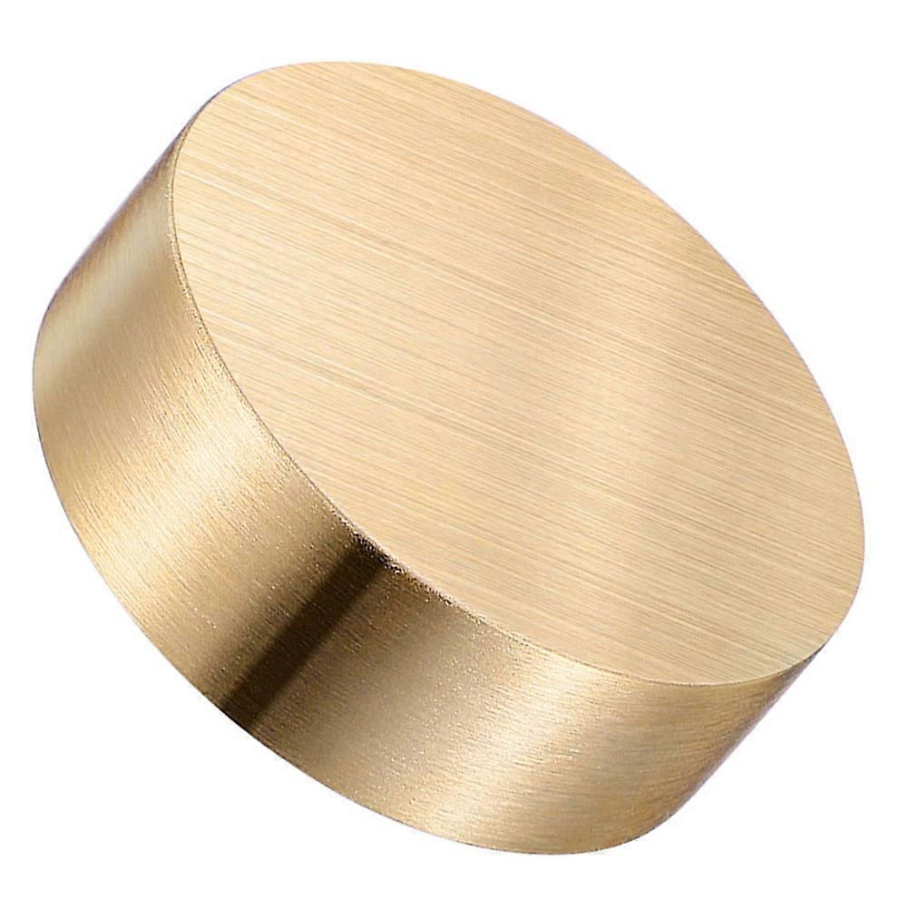 Brass Round Block Paperweight for Traditional Chinese Painting and Calligraphy Practice in Golden Color with Stabilizing Function 1Set