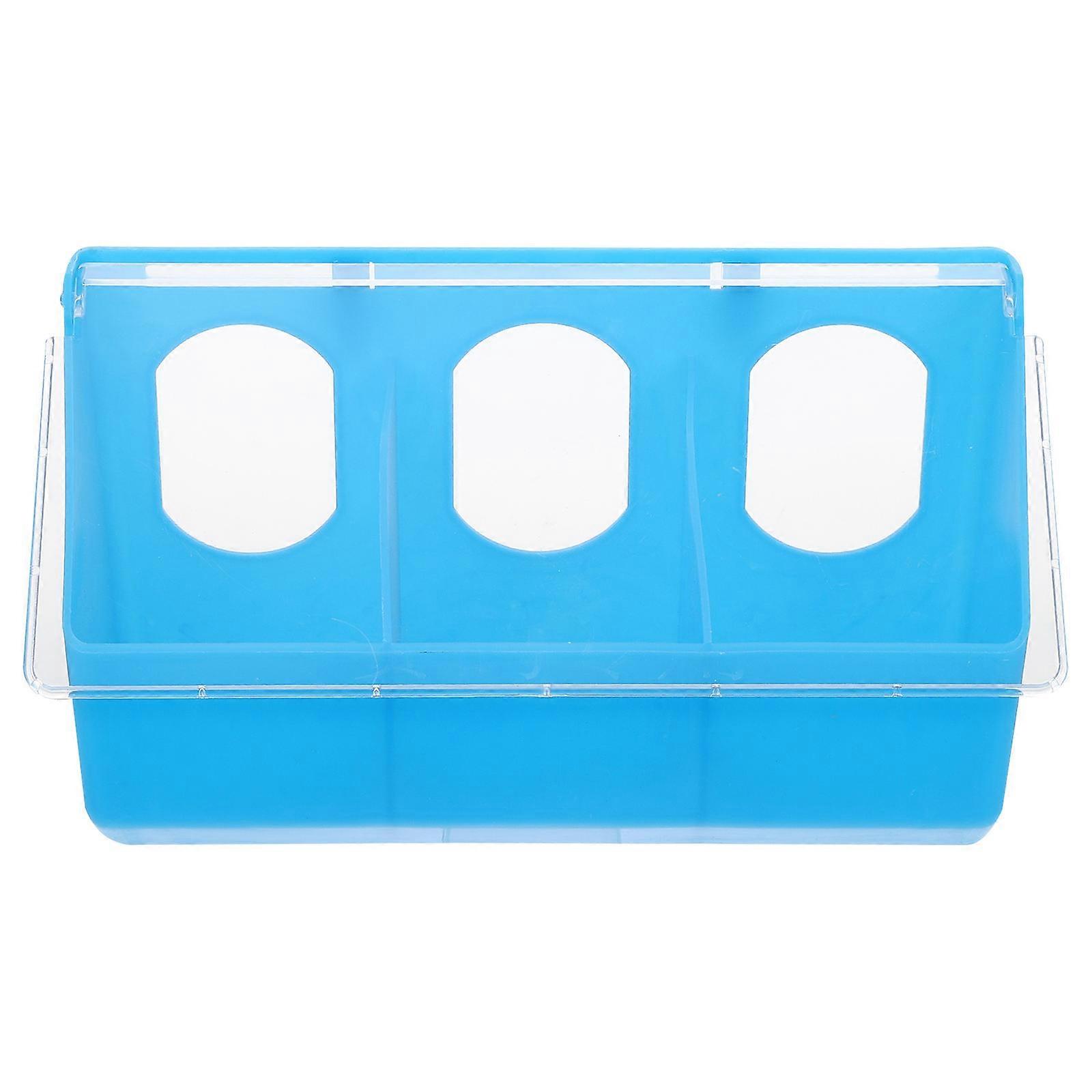 Household Bird Feeder Green Color For Bird Owners Easy Cleaning 24X14X9CM 2Pcs
