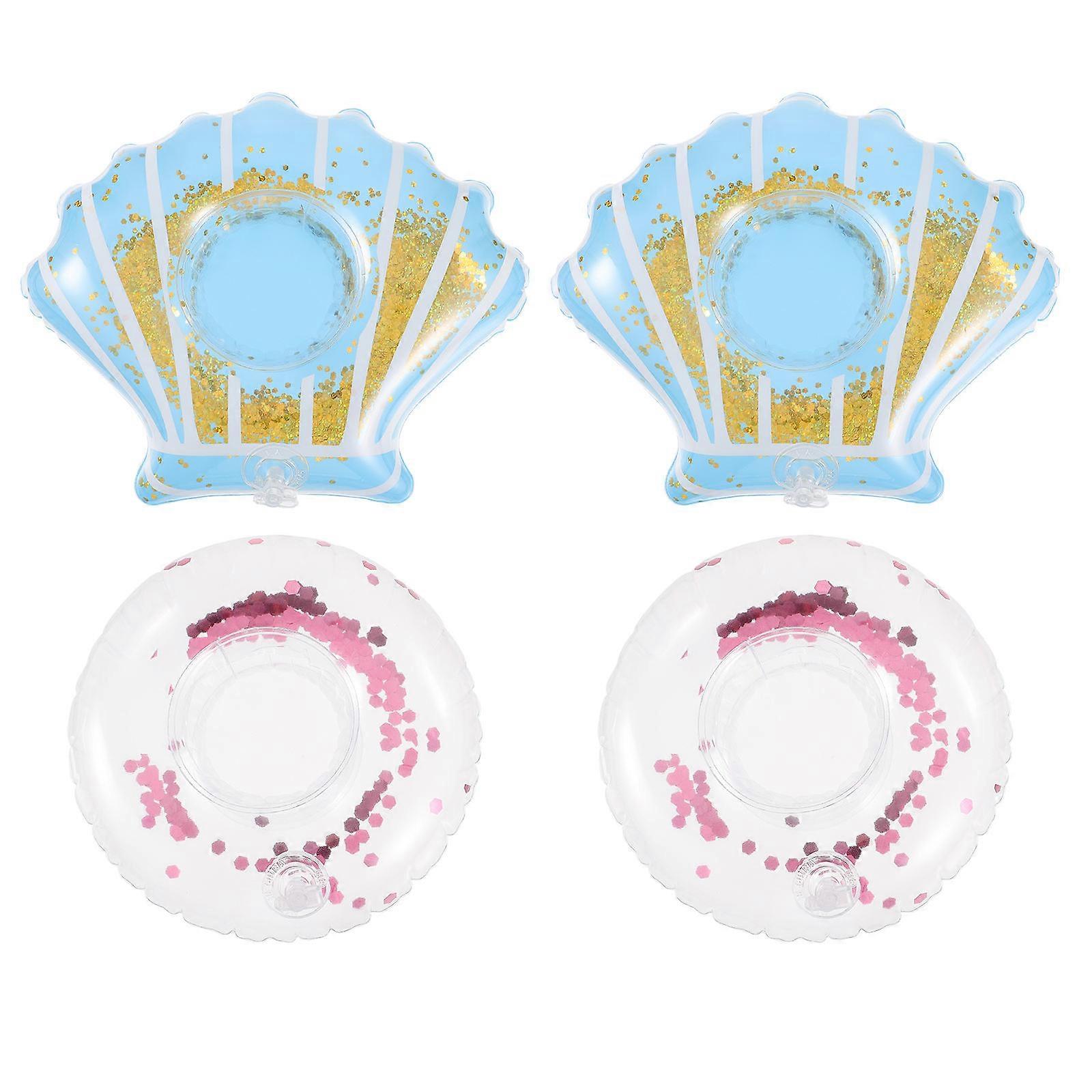 Funny Inflatable Toy Drink Holder for Water Playing 12Pcs Assorted Colors