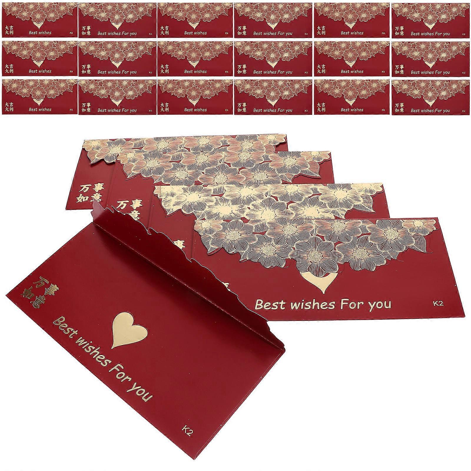 Assorted Color Red Envelopes 180 Pcs Perfect For Weddings New Year Birthdays Money Gift Packaging Rectangular Shape