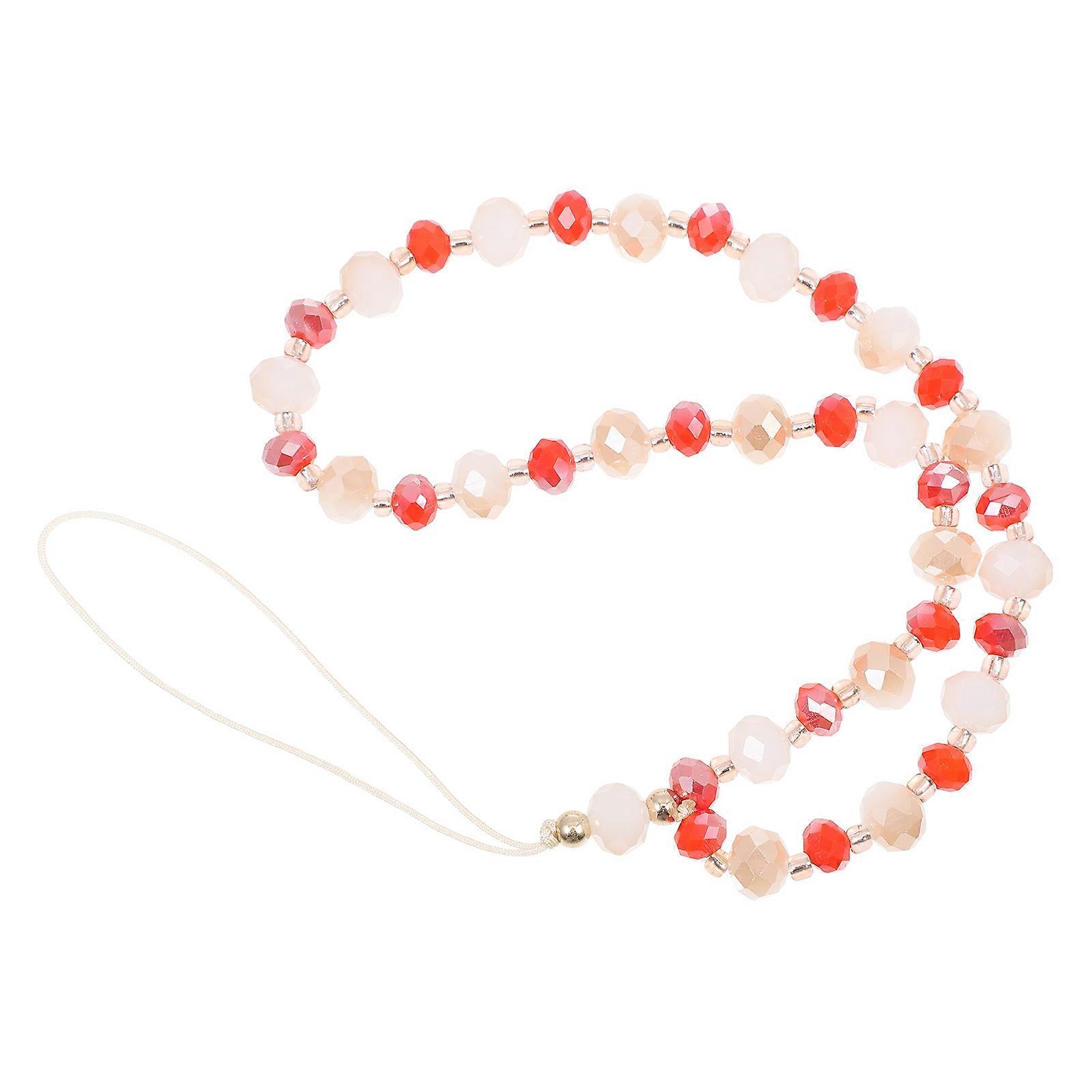 Decorative Phone Chain Multi-Function Phone Lanyard for Decor 2Pcs Orange