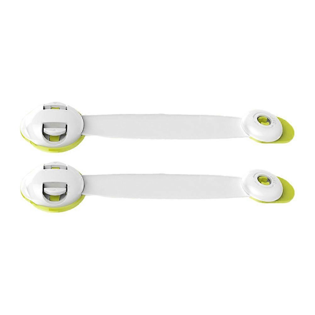 Baby Proof Locks Double Button for Protection 4Pcs Green Child Safety Locks