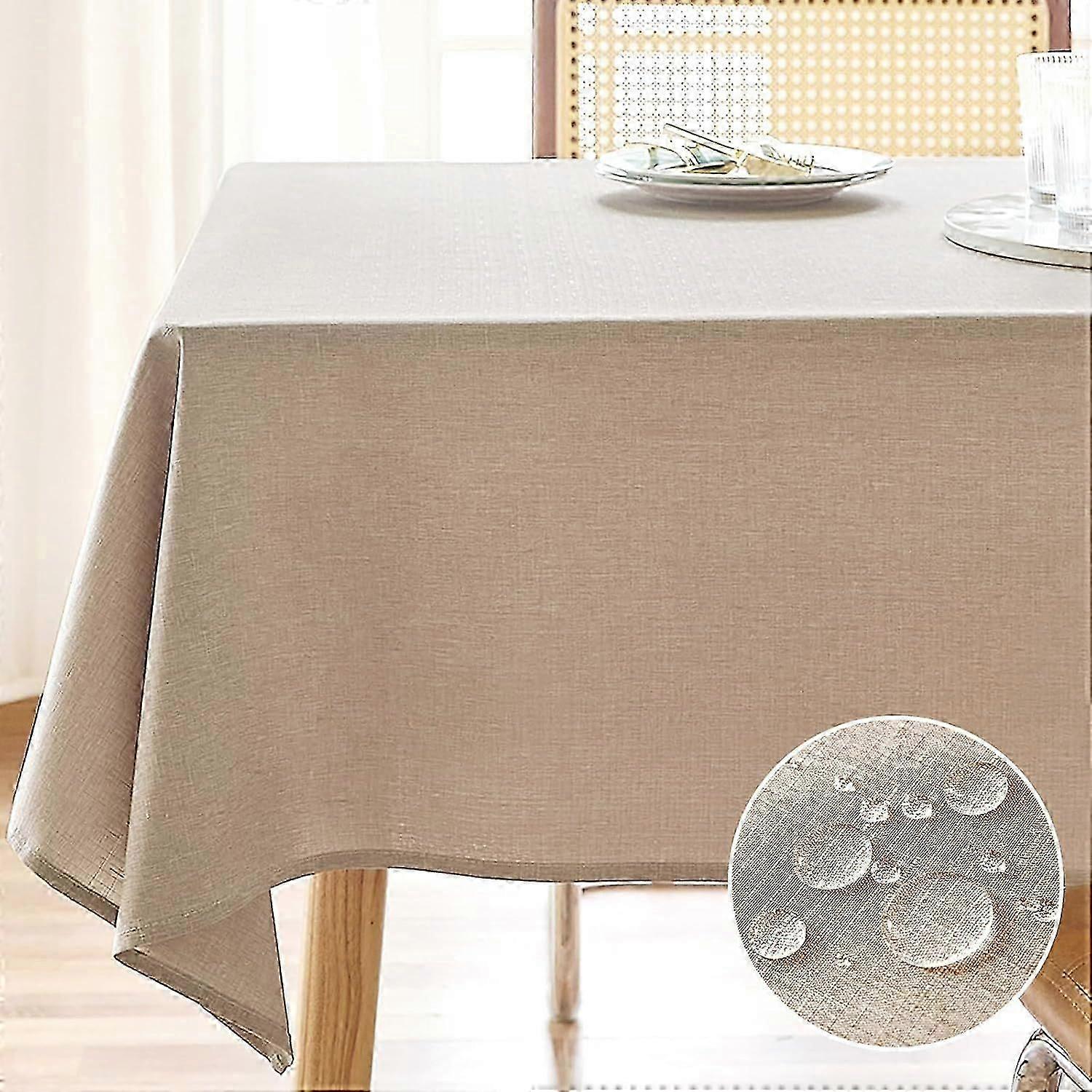 2025 Latest Model  Bottom Tablecloth Shape 52x70 Waterproof Spillproof Washable Tablecloth