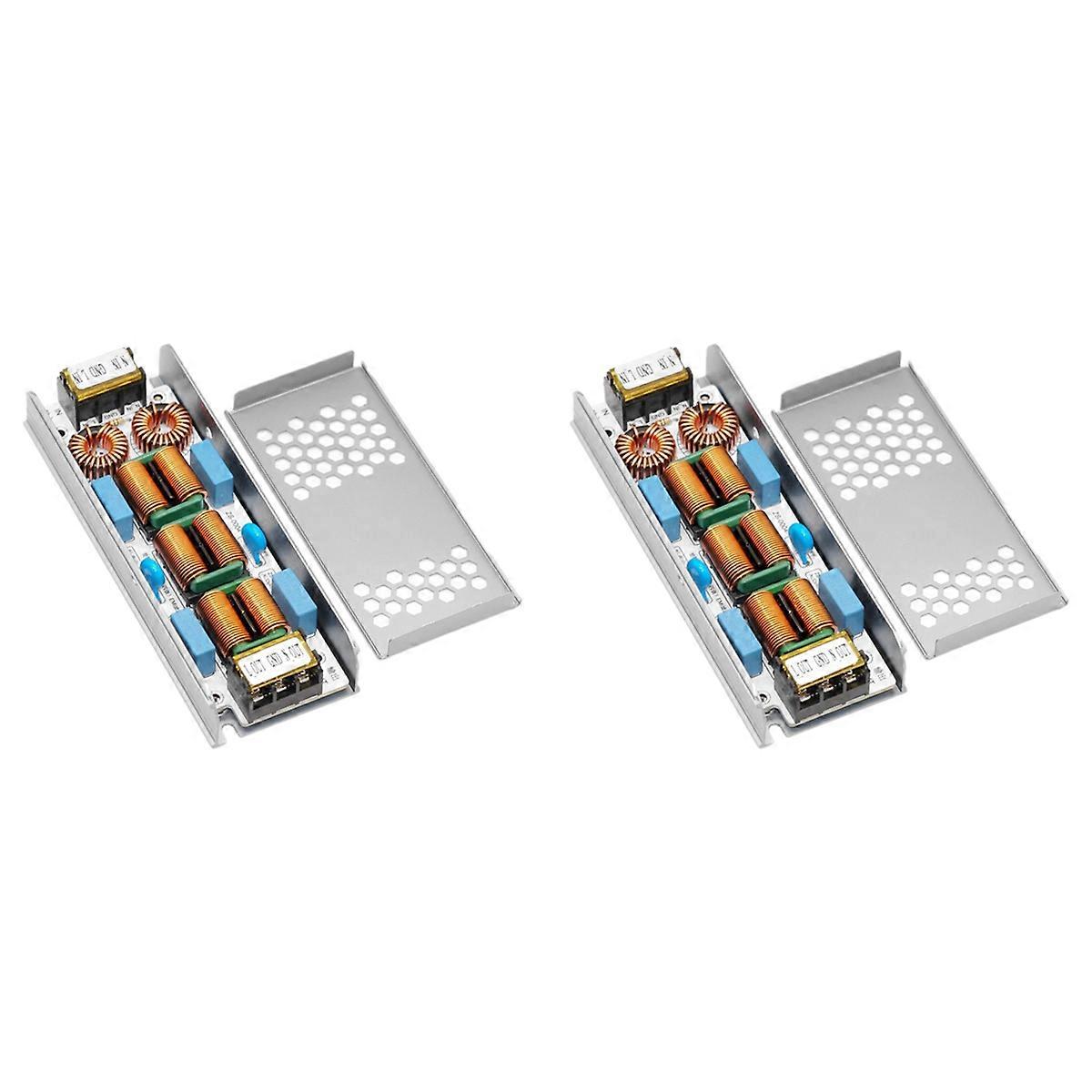 Filtru, supresor de interferențe electromagnetice în 4 etape, amplificator audio EMC de putere comună, purificator