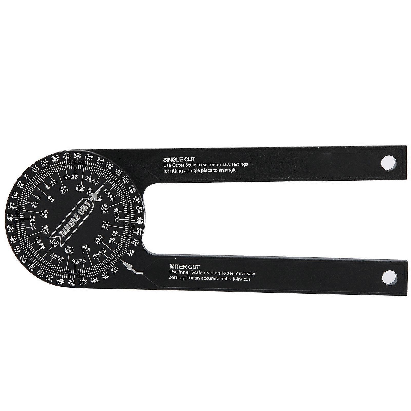 0~360 Woodworking Protractor Aluminium Alloy Angle Finder Angle Measuring Tool