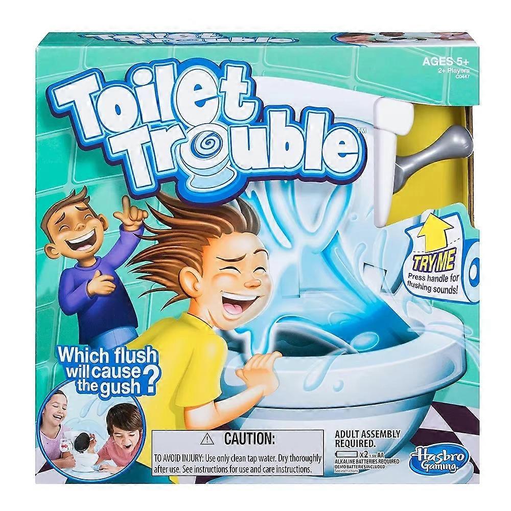 Puzzle Board Games Creative Toilet Parent Multiplayer Interactive Decompression Toys-White