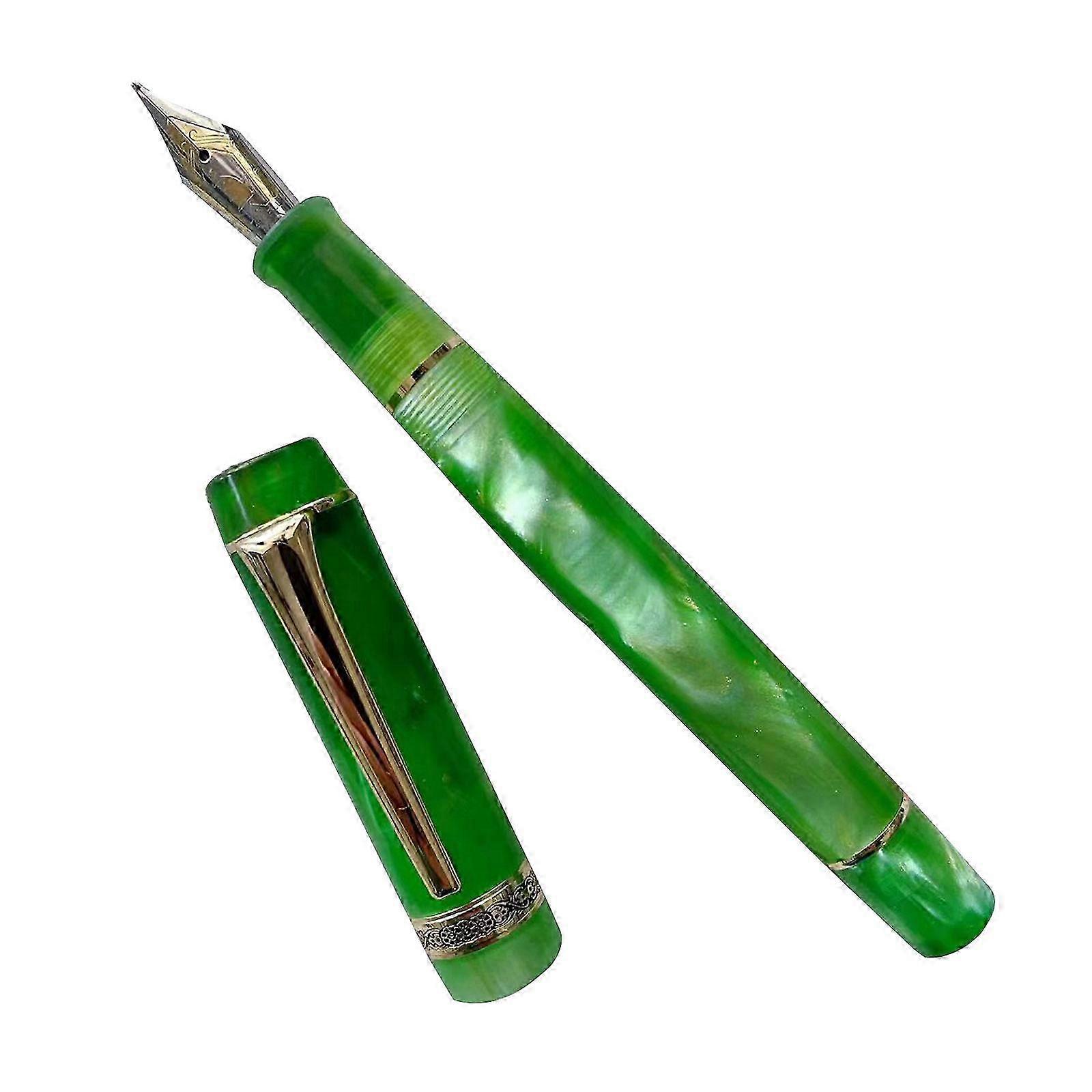 Sleek Acrylic Fountain Pen Improve Your Writing Skills at School or Work Consistent Writing, Smooth Flow emerald green 26s