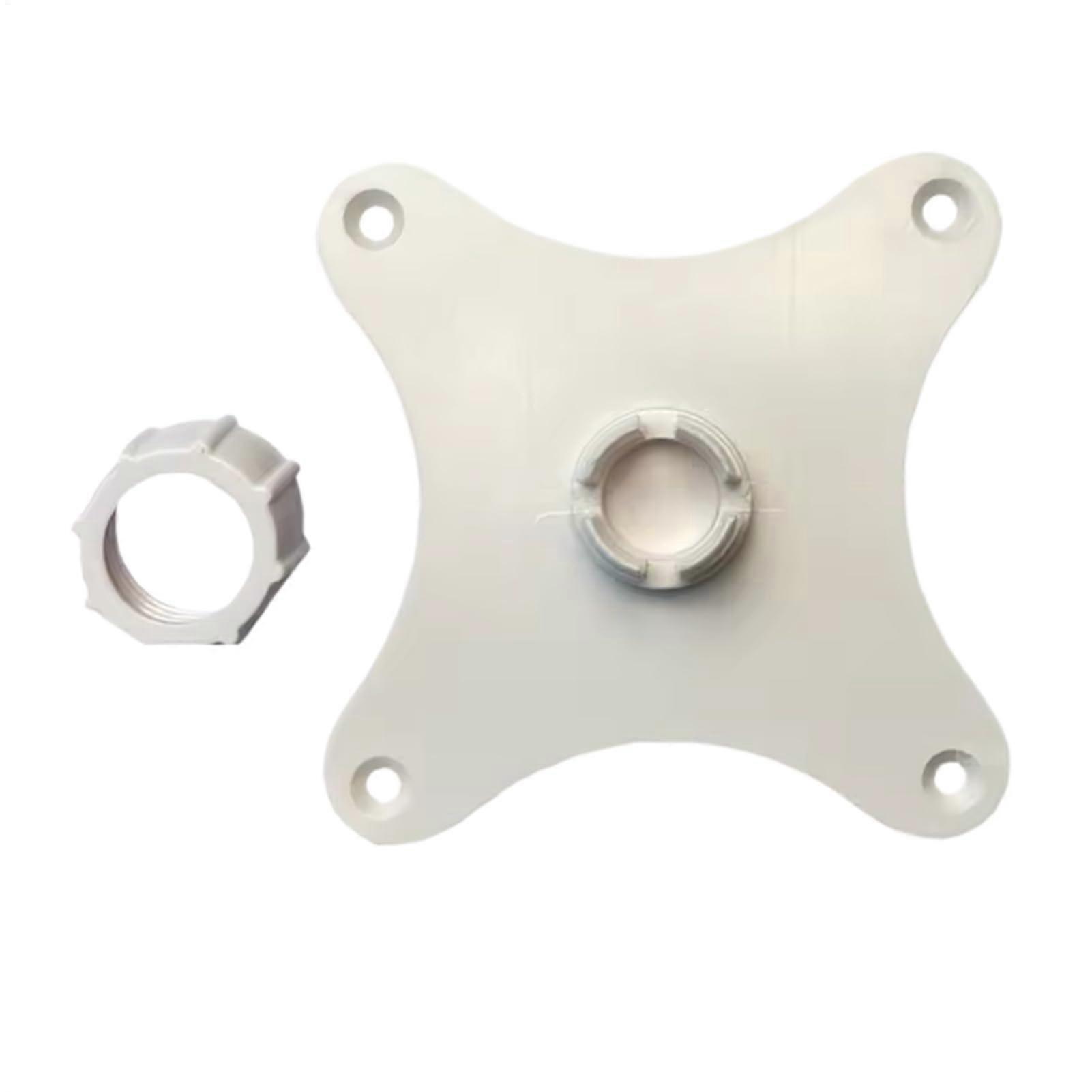 Monitor Mounting Bracket Adapter 75mm Hole VESA 75x75 17mm Ball Head Horizontal Vertical Replacement Plate For Displays White