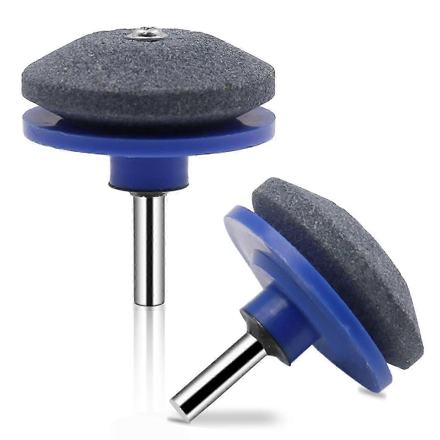 2Pcs Lawn Mower Blade Sharpener, Heavy Duty Garden Tool Sharpener, Precise Multipurpose Sharpener for Rotary Lawn Mower, Spades, Hoes, Lawn Edgers Too