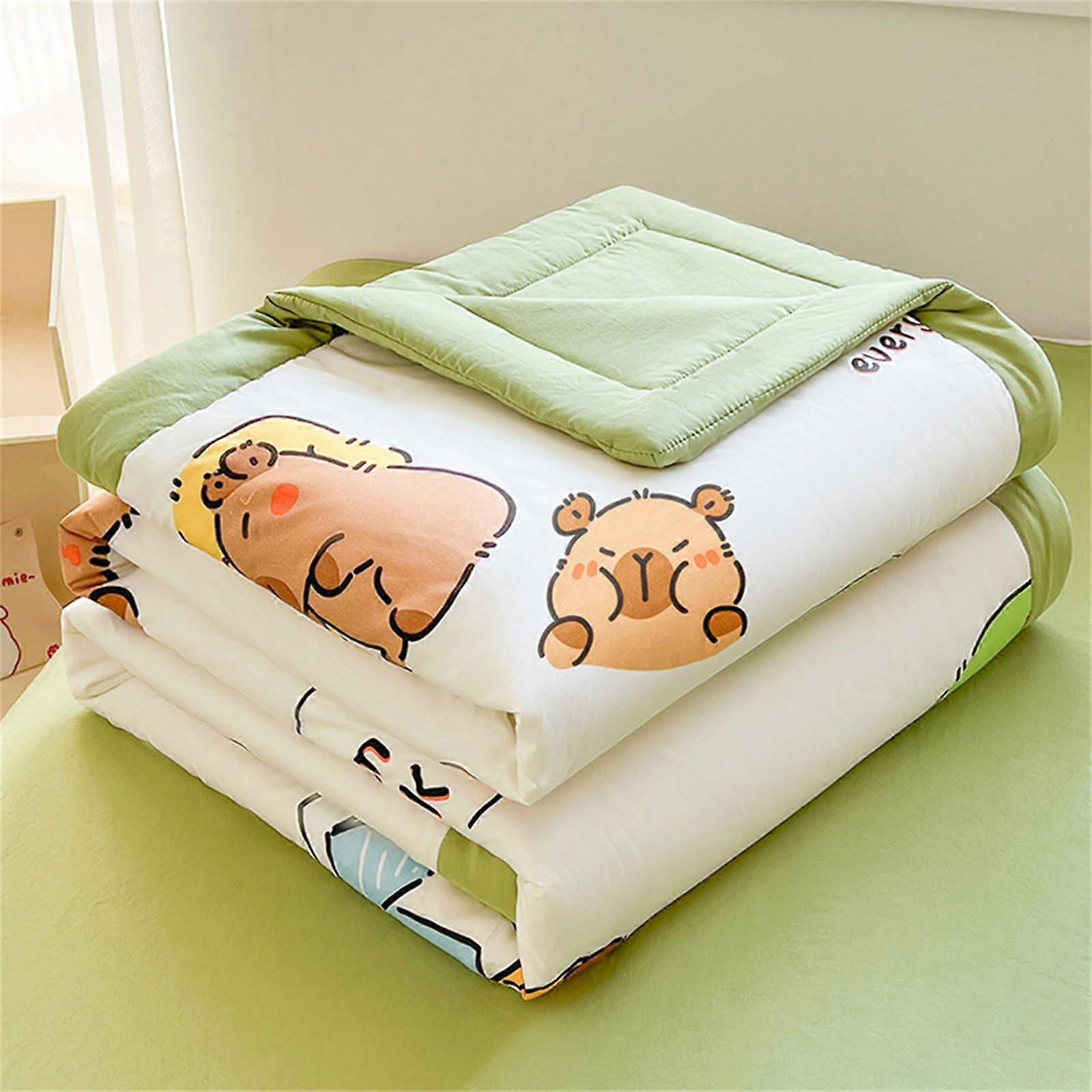Coverless Duvet 4.5 Tog For Single Double King Size 150x200cm Cute Capybara Pattern