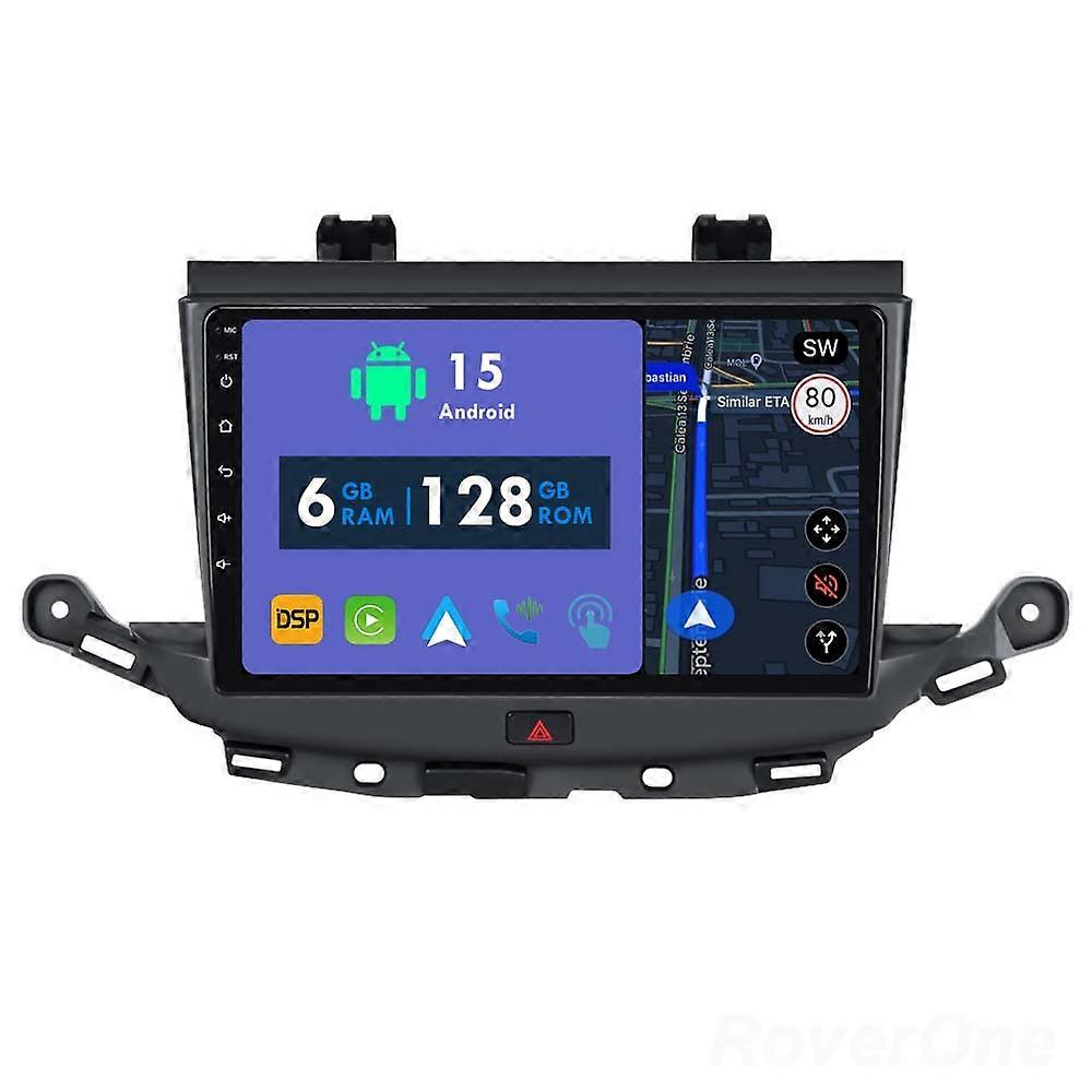Car Radio 6G+128G CarPlay GPS Navigation Head Unit for Opel GrandLand X 2017 - 2023 Astra K 2015 - 2021 Android Auto Bluetooth Stereo Touch Screen