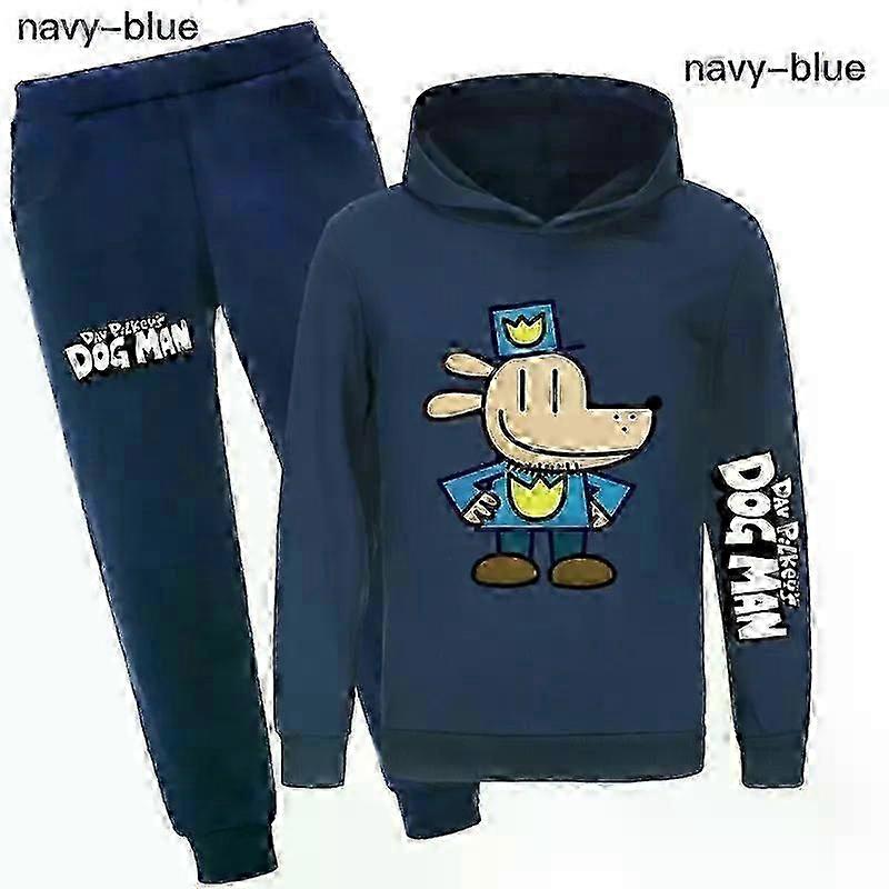 Conjunto de moletom com capuz e calça Dogman para homens e meninas Bzsm