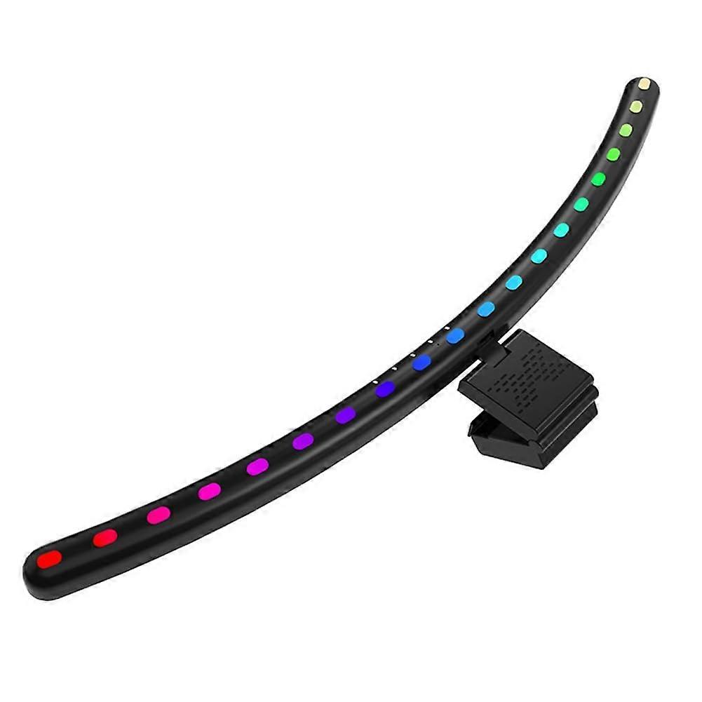 LED Desk Lamp ClipOn RGB Fill Light For Computer Monitor, Large Curved Screen Desk Lamp
