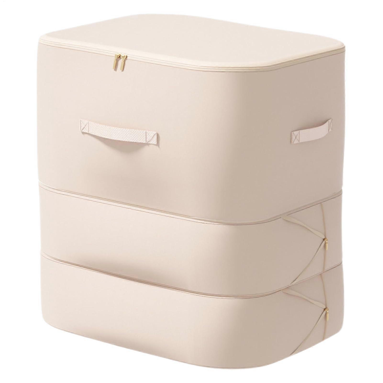 Duvet Storage Bag King Size SpaceSaving Compression Bag For Bedding Underbed Storage For Moving Travel Camping Blue