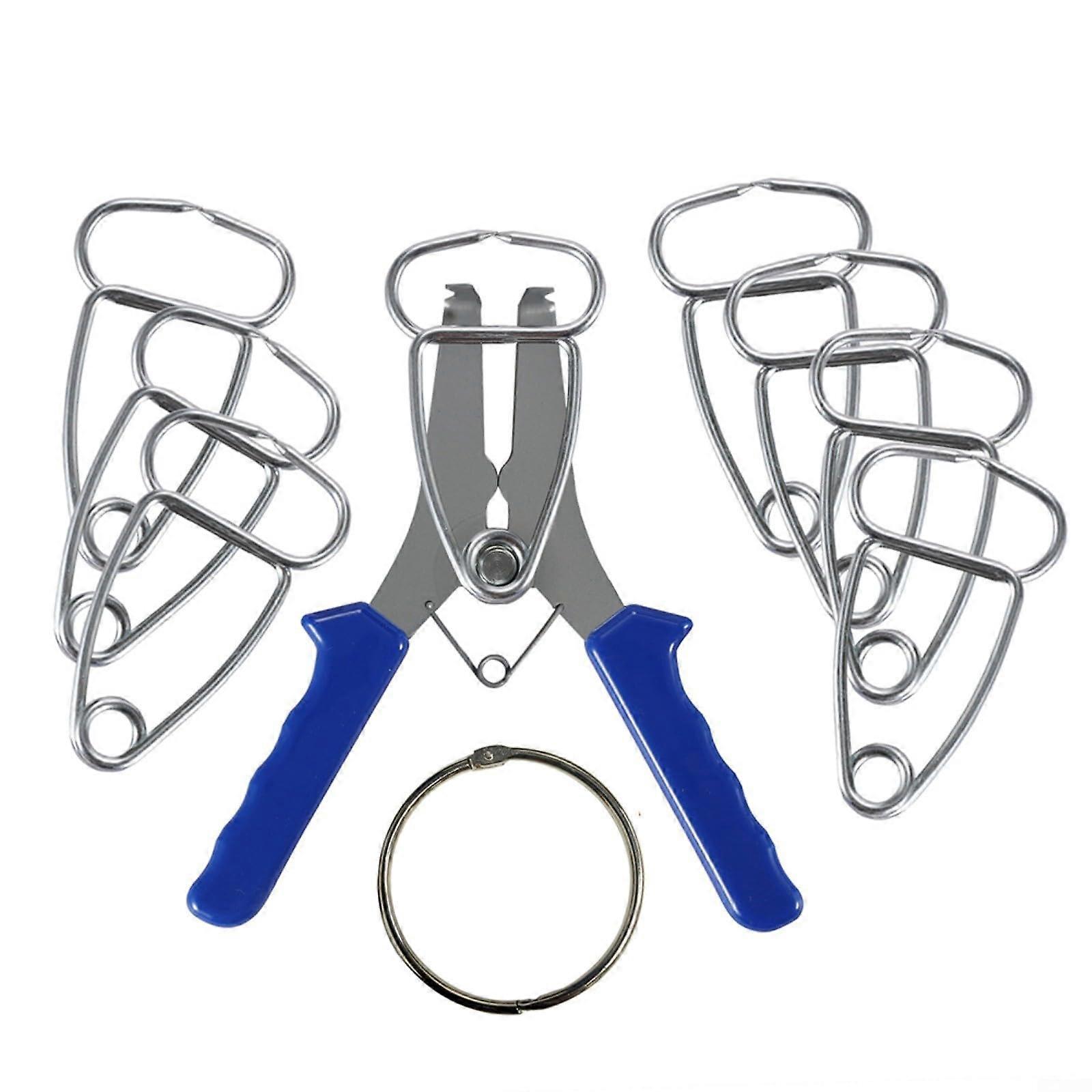 Stainless Steel Spring Clamp Kit For Workshop Hand Pliers 80mm 8 Pack Carpentry Crafting