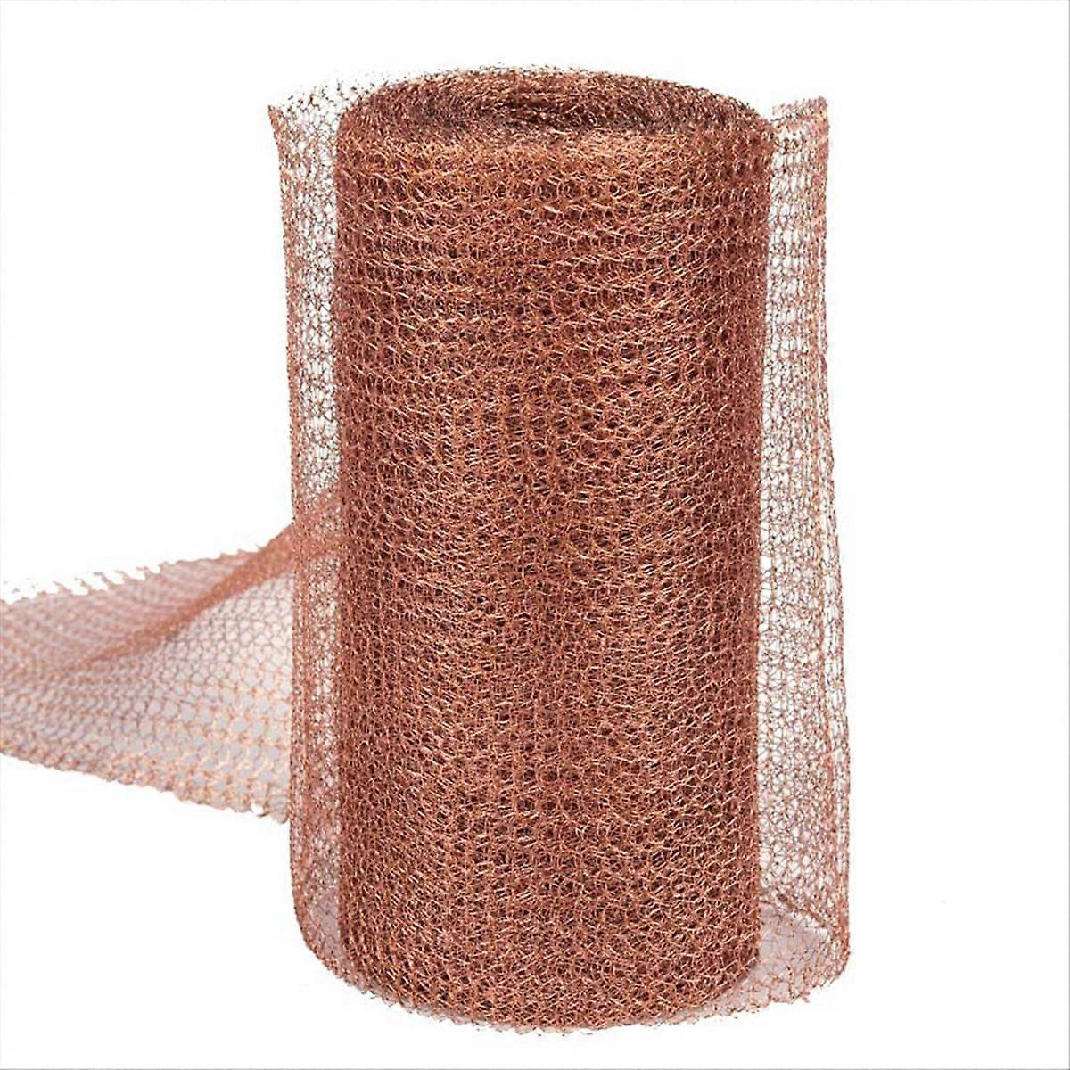 Copper Mesh Rodent Control Kit 5In x 35ft Rustproof Copper Wool Blend