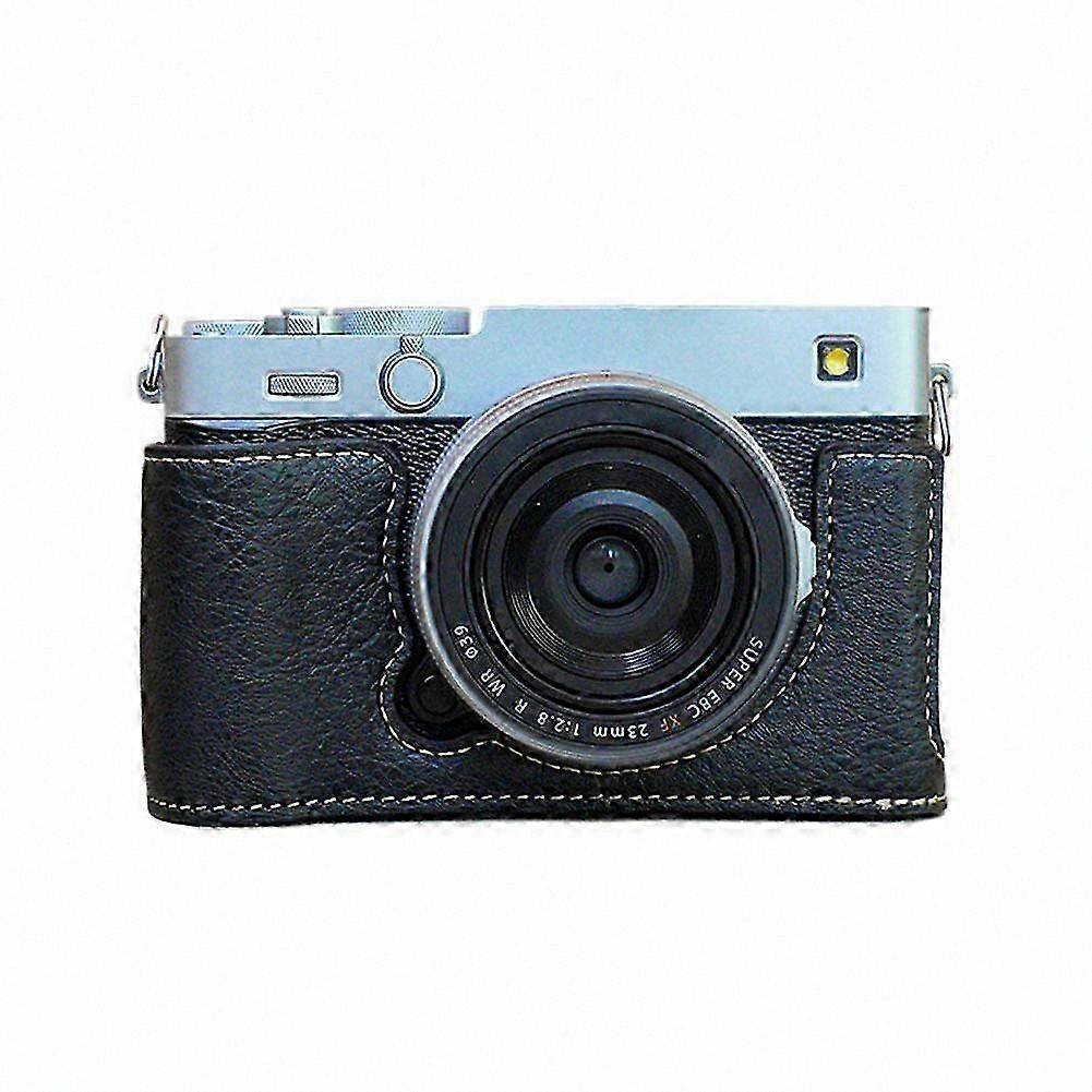 Handmade Leather Camera Cover for Mirrorless Models with Half Case Insert XE5-Compatible Design by Kontice