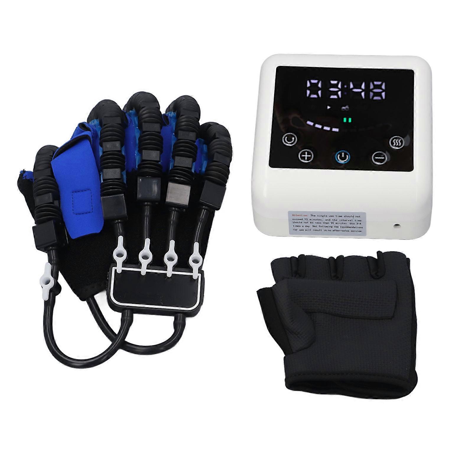 Hand Stroke Recovery Glove Rechargeable Right Hand Function Rehabilitation Training Device 9 Levels Strength Adjustment XXL 
