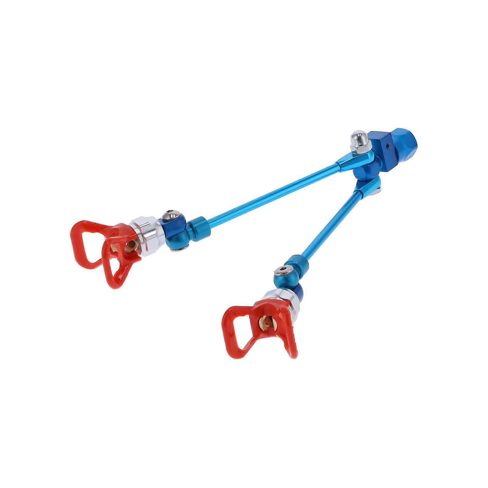 Airless Paint Spray Gun Double Nozzle Pole Metal Extension Accessory Replacement