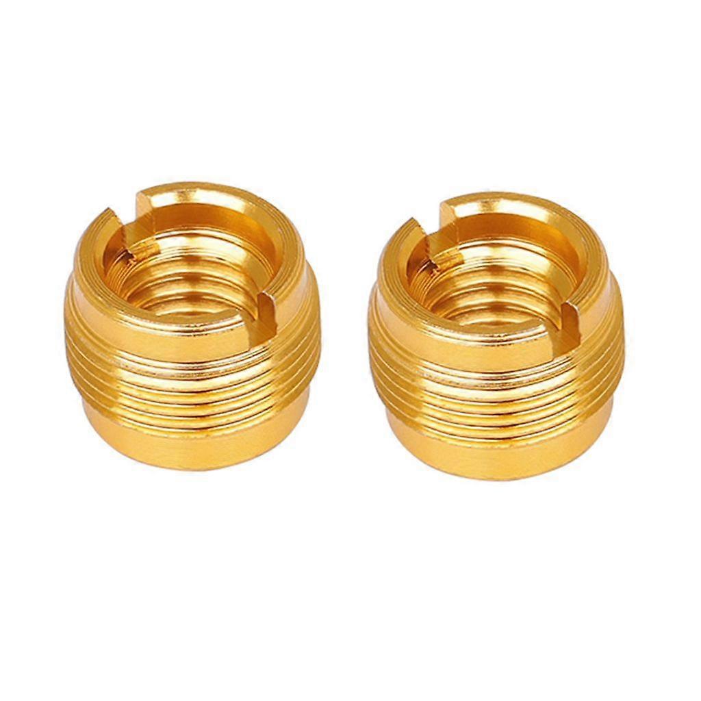 2 stk mikrofon gjengeadapter sett mikrofonstativ adapter 3/8 kvinne til 5/8 mannlig skrueadapter erstatningsholder adapter