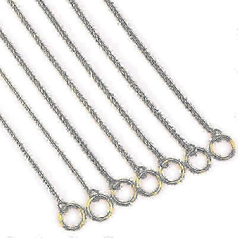 طوق تدريب بسلسلة الثعبان المعدنية - أداة تدريب مضادة للسحب مقاس 4 مم × 50 سم لتصحيح سلوك بشكل فعال