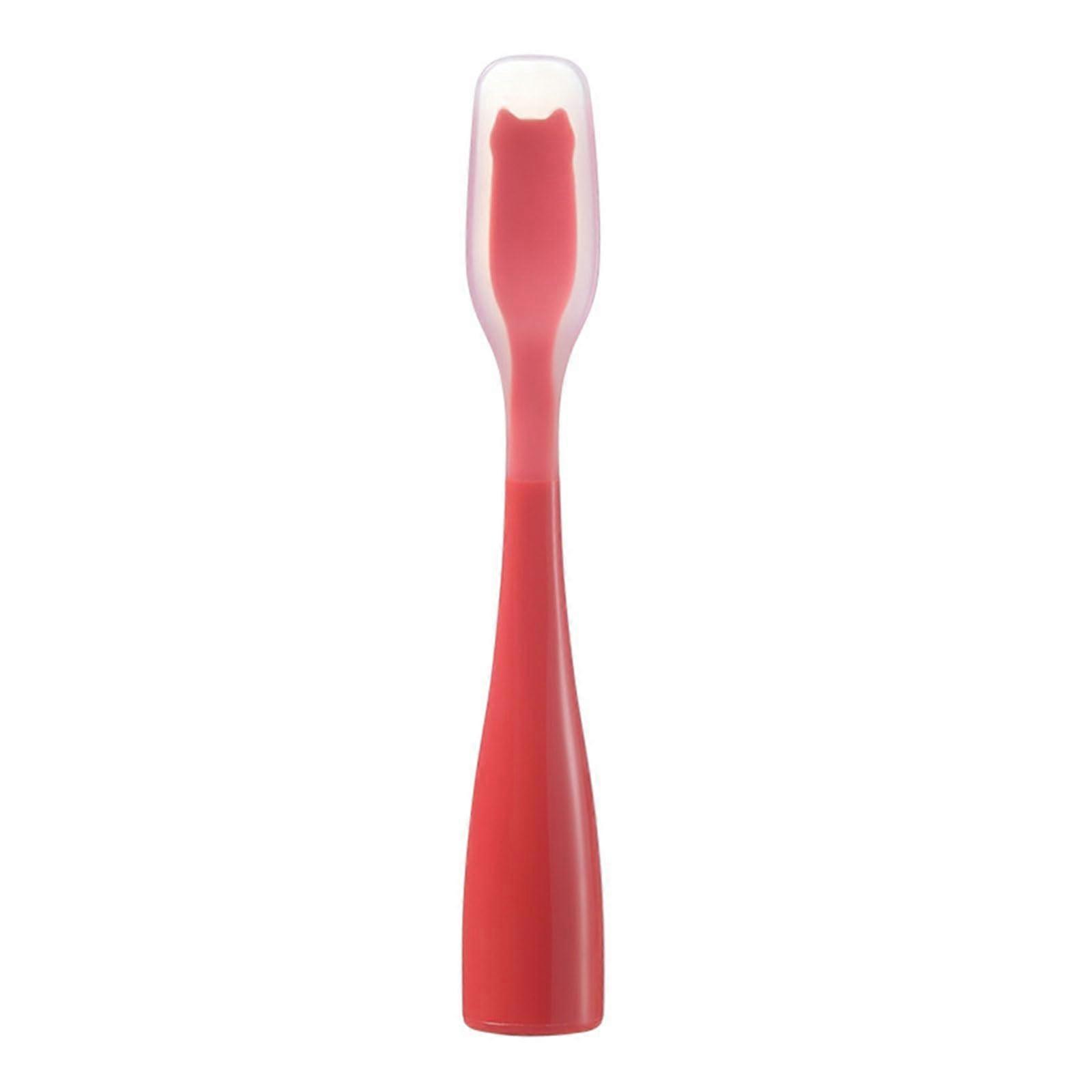Space Saving Standing Jams Spreader Silicone Spatula Ergonomic Red Handle For Yogurts, Butter, Frostings Upright Utensil