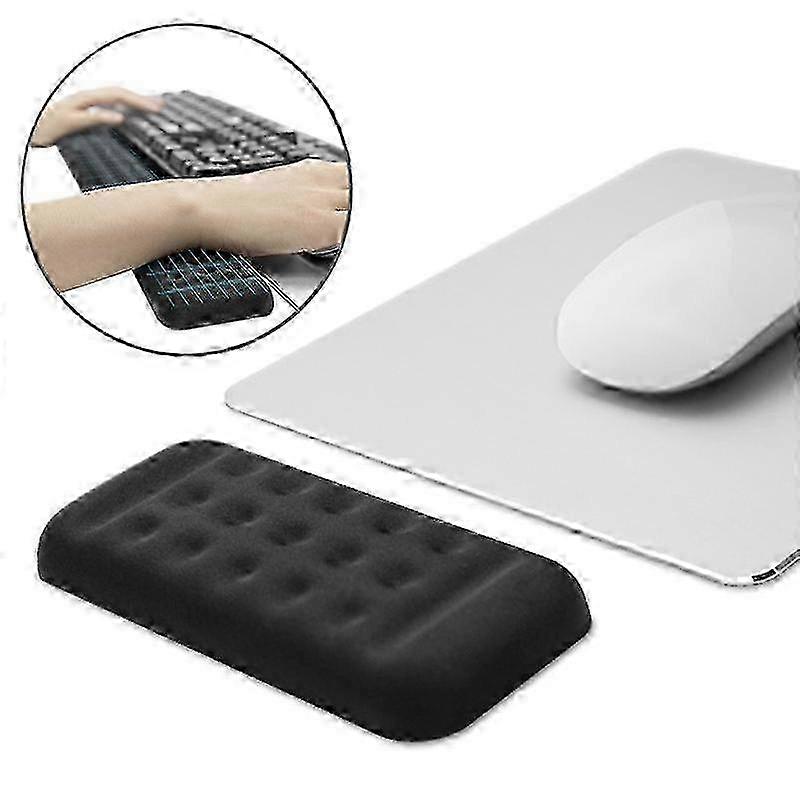 Clavier mécanique Poignet Repose Memory Foam Mouse Pad, Taille : Main unique (Noir)