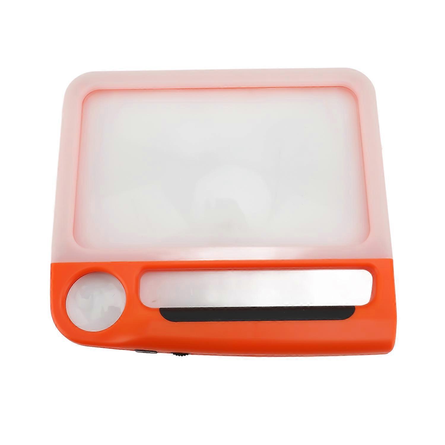 Handheld Magnifying Glass with 48 LEDs 5X 10X Magnification 3 Color Lighting Modes Rechargeable Read