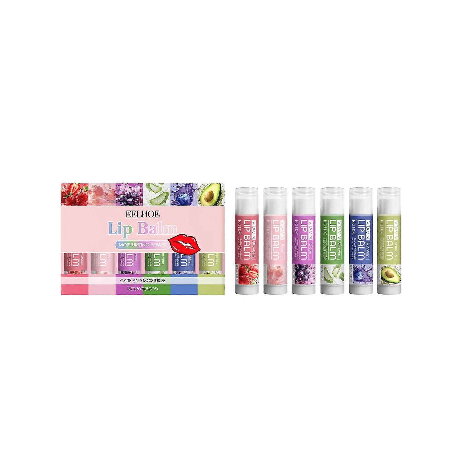 EELHOE Moisturizing Lip Balm Set, With A Gentle Formula And Texture, Moisturizes And Soften The Lips. It Is A Daily Lip Care Lip Balm