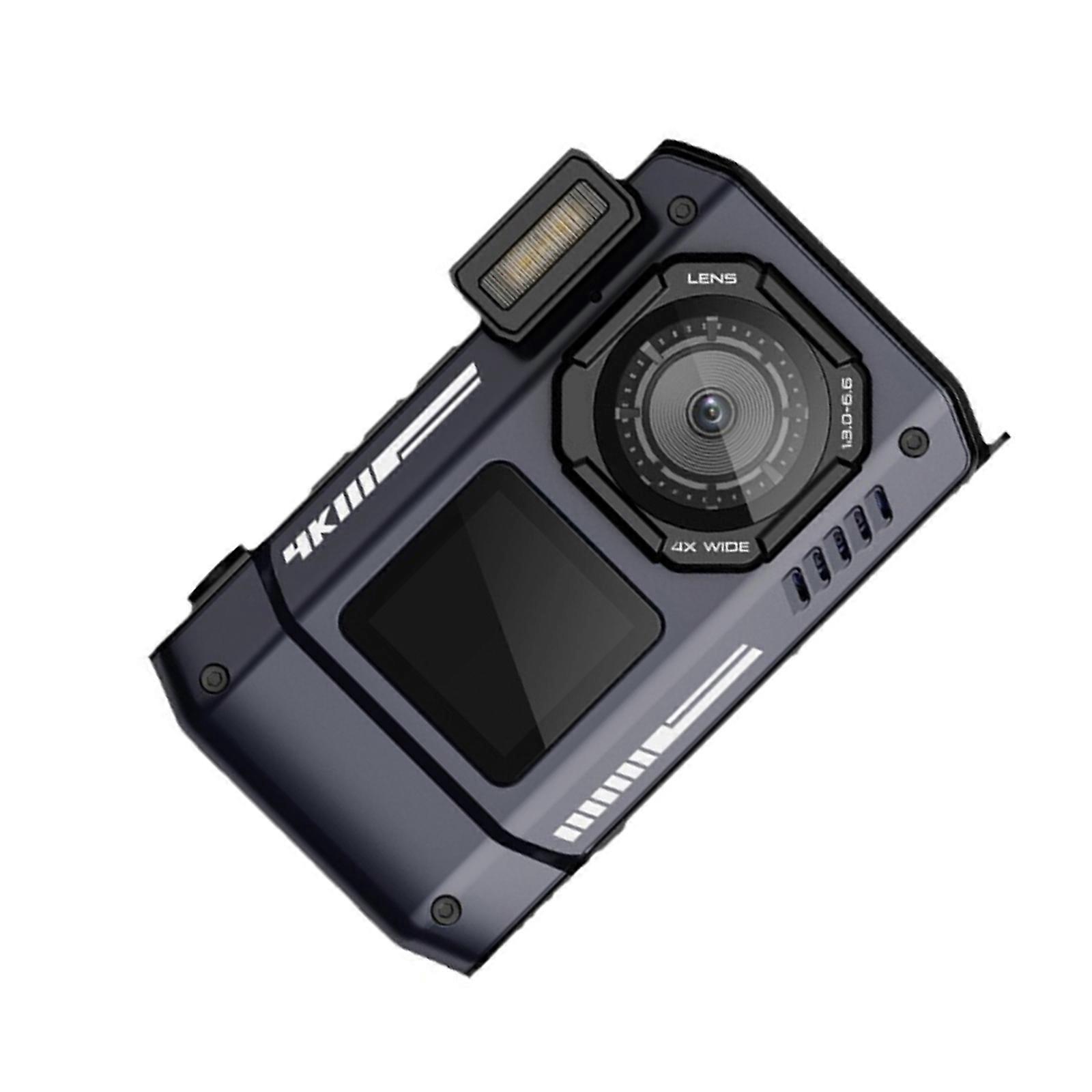 6500W Pixel Digital Camera With IP68 Waterproof Protections 10xZoom Camera Suitable For Both Men And Women Photographer  Black