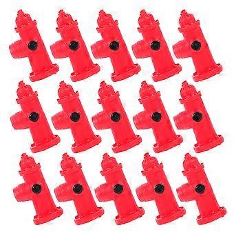 Miniaturas de hidrantes de incêndio em resina para decoração de casas, 30 peças.