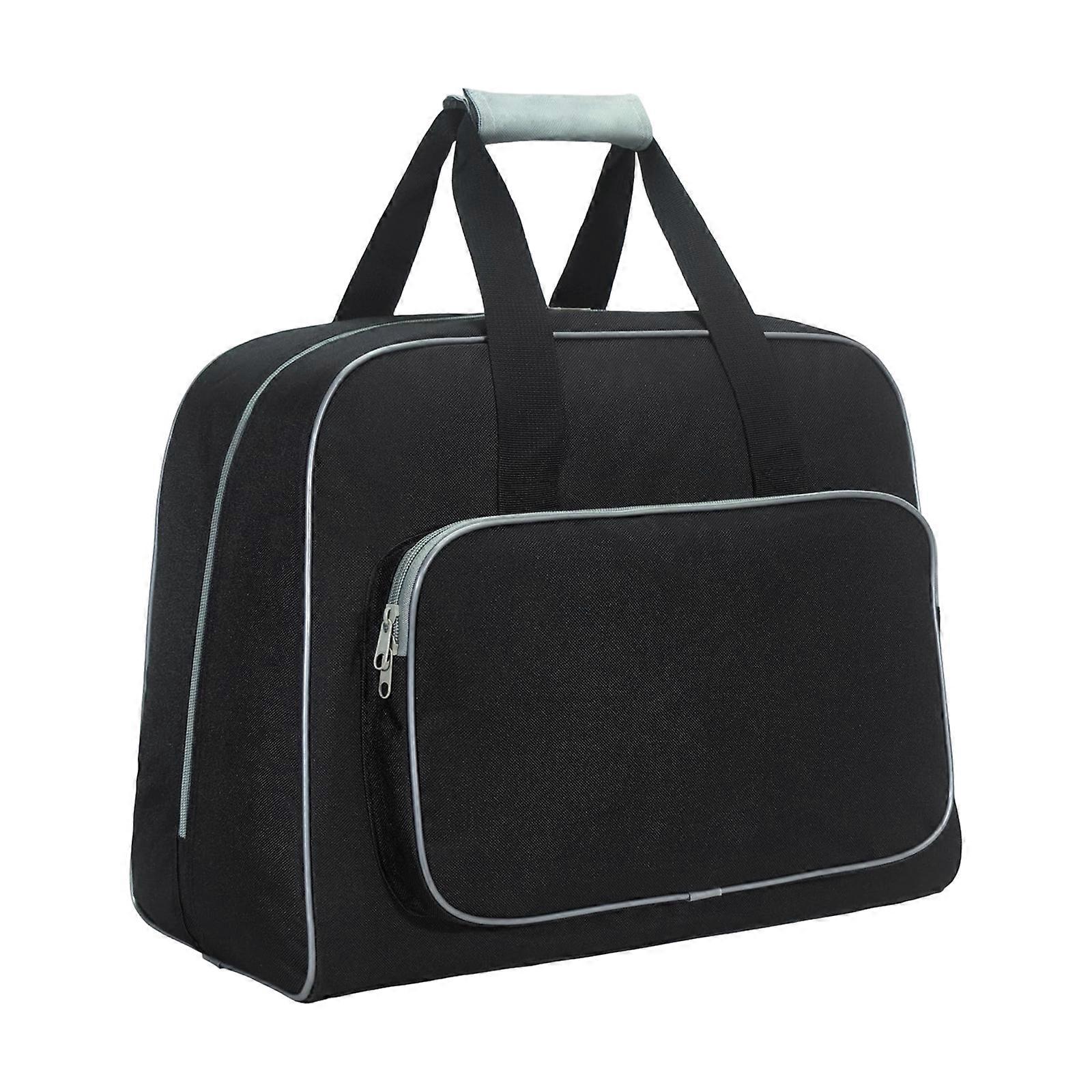 All Purpose Sewing Project Organizers Case Sliding Detachable Components Ergonomic Handle for Home Dressmaking School  black gray