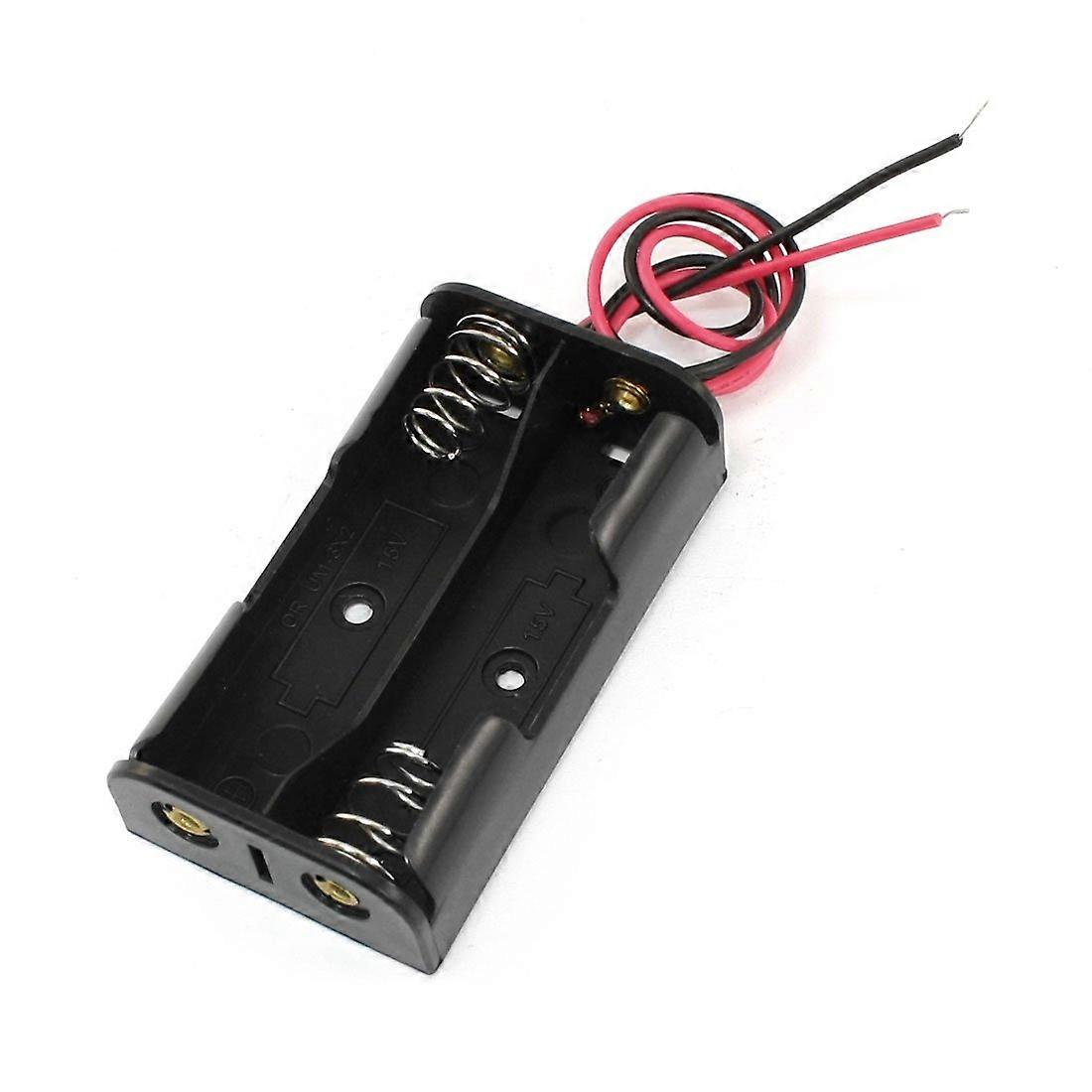 AA Battery Holder Case 2 Slot 2Wire Spring Loaded for 2 x 1.5V Batteries DIY Projects