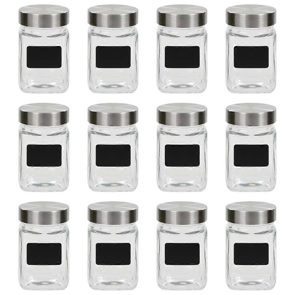 Storage jars with stickers 12 pcs. 300 ml