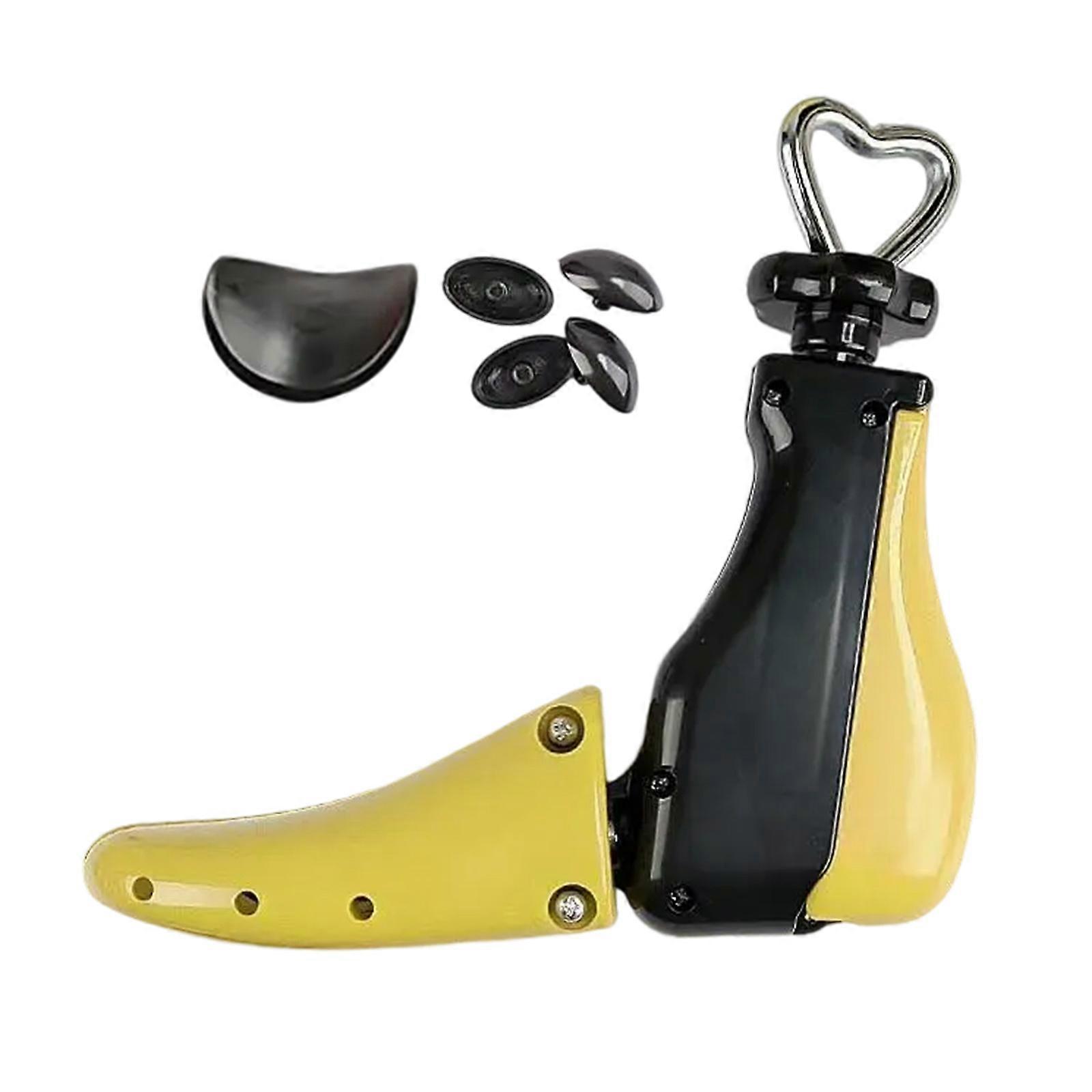 Shoe Stretcher for Quick Shoe Size Adjustment Men Women Adjustable Length and Width Boot Expander Widener Shoe Tree  Yellow Medium size