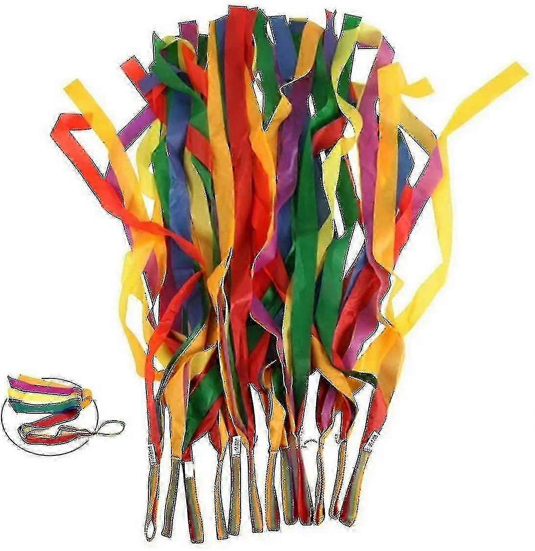 Rainbow Dance Ribbons, 12pcs Rhythm Ribbon Streamers