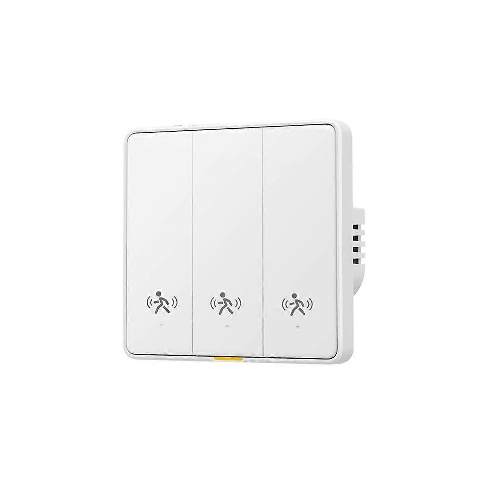 Tuya WIFI Smart Light Switch with 5M Radar Human Motion Detection Alarm Sensor No/Need Neutral Wire Switch C