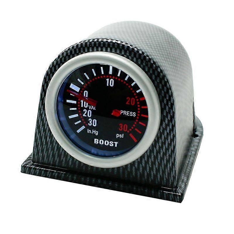 Universal Car Modified LED White Light Turbo Boost Gauge