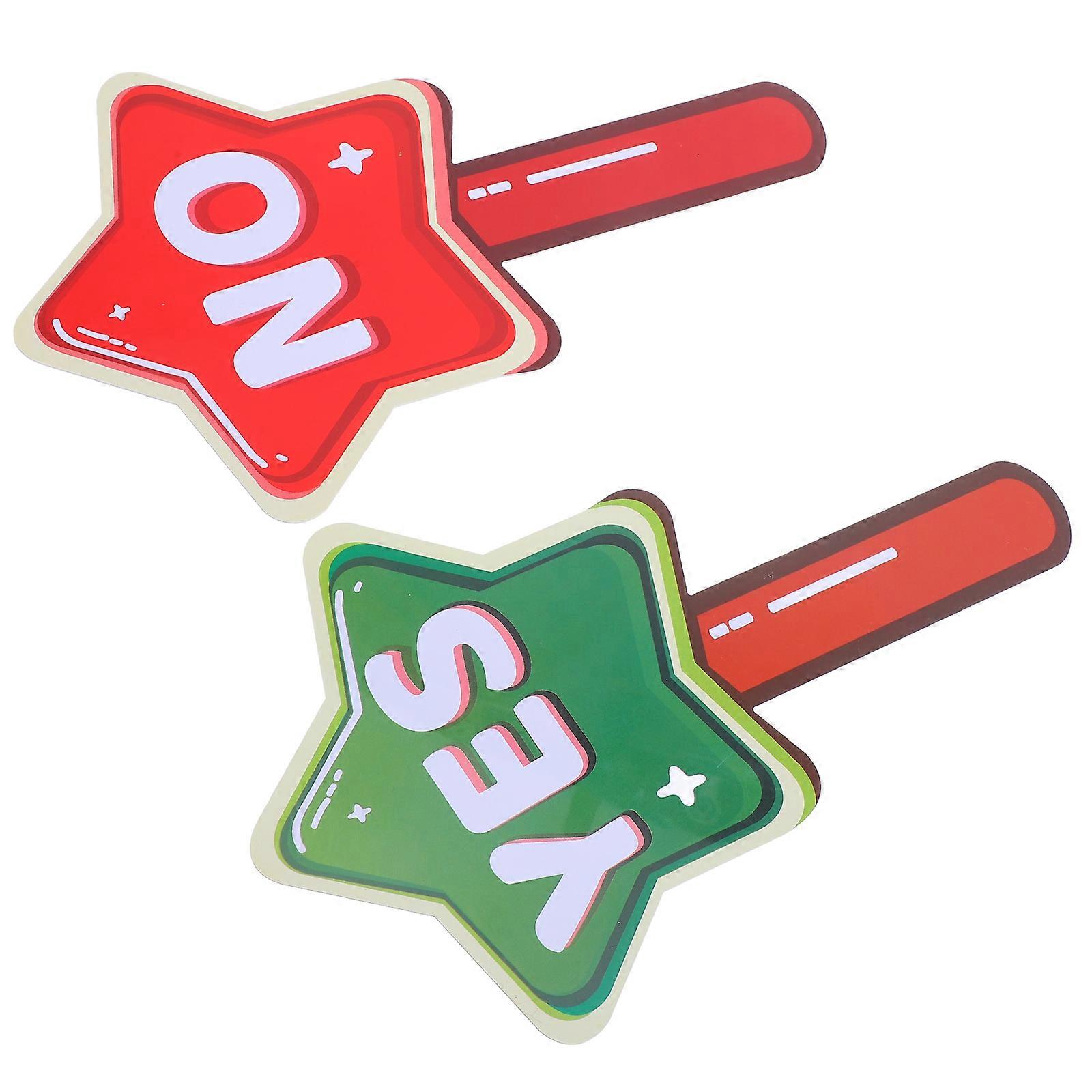 Classroom Answer Paddles Handheld Voting Boards for Teachers 2Pcs Set