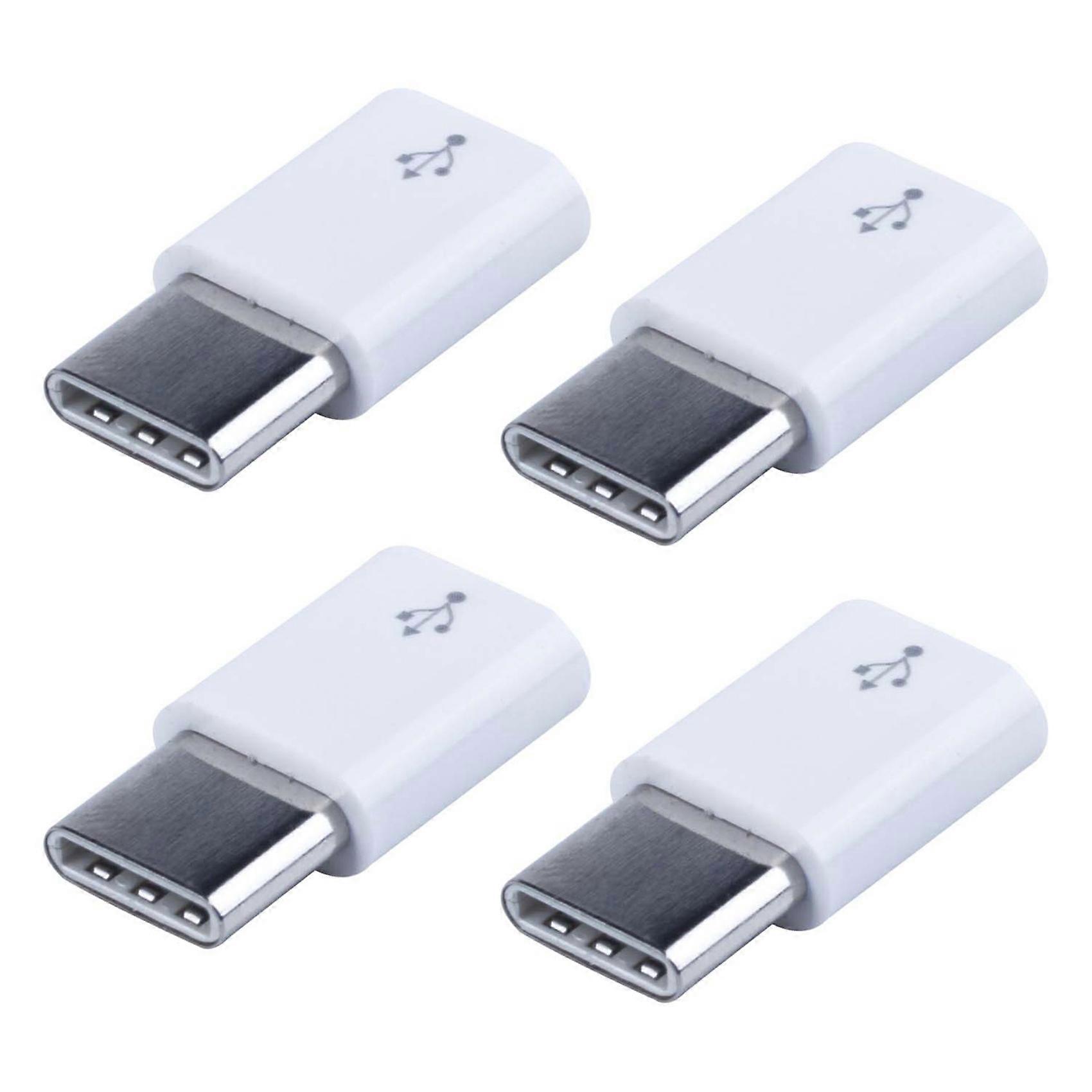 4X Universal USB Type C 3.1 Male to Micro-USB 2.0 5 Pin Female Data Adapter