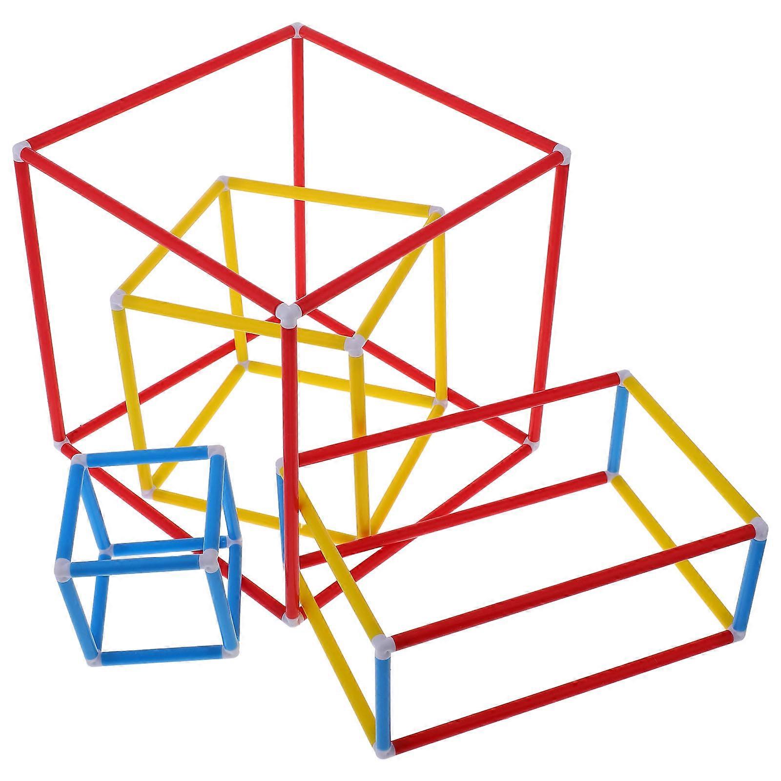 Three-Dimensional Geometry Learning Building Kits For Kids Cube Detachable Assembly 1 Set