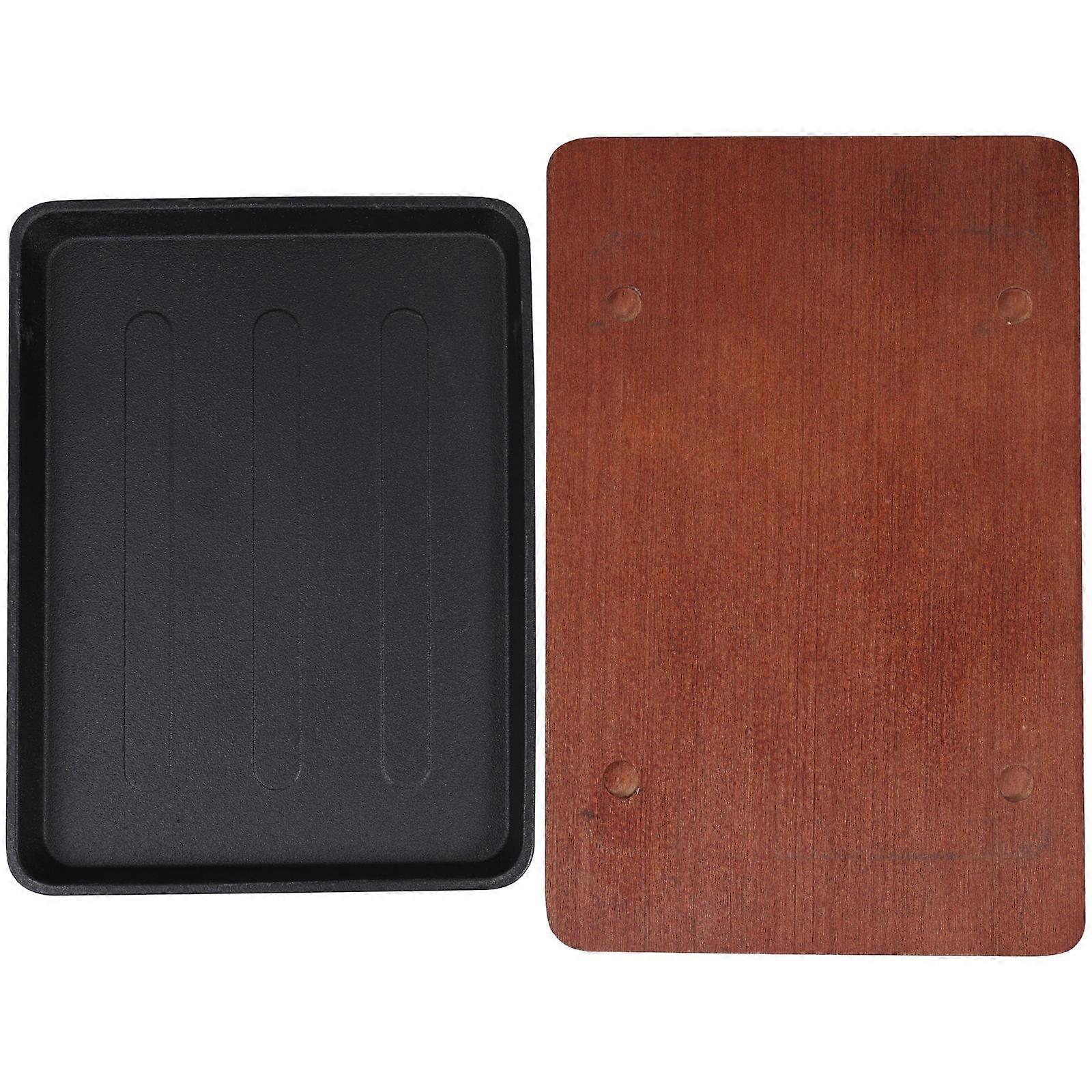 Non Stick Cast Iron Fajita Skillet Set For Entertaining Guests Home Kitchen Use 1 Set