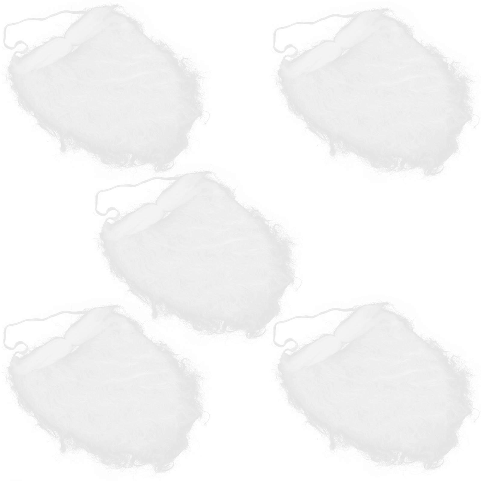 Performance Props Beard for Party Use 10Pcs White Santa Faux Beard