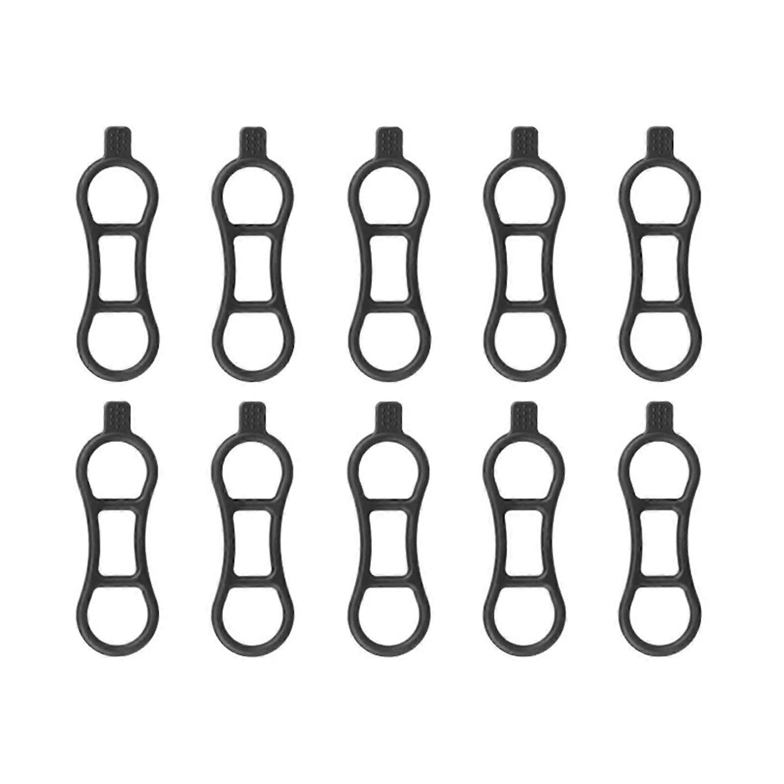 Elastic Silicone Bicycle Light Mount with Adjustable Waterproof Holder for Secure Night Riding