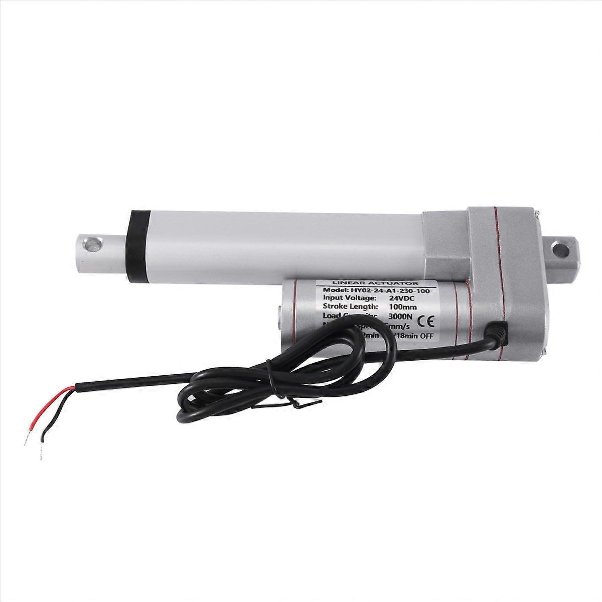 24V DC Electric Push Rod Motor Micro-type Hydraulic Rod Silver White