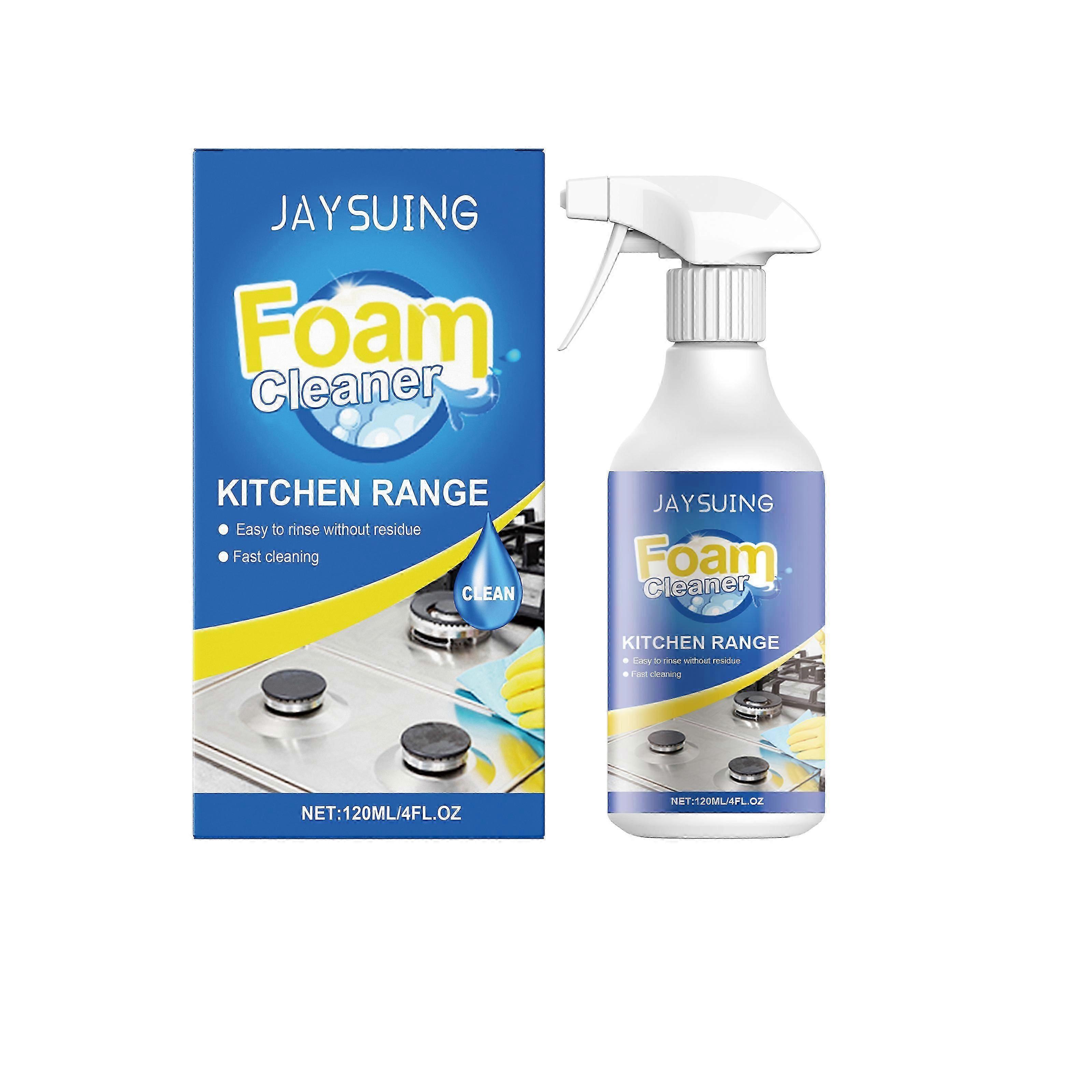 Kitchen Range Foam Cleaner - Powerful Grease & Stain Remover for Stoves - 120ml