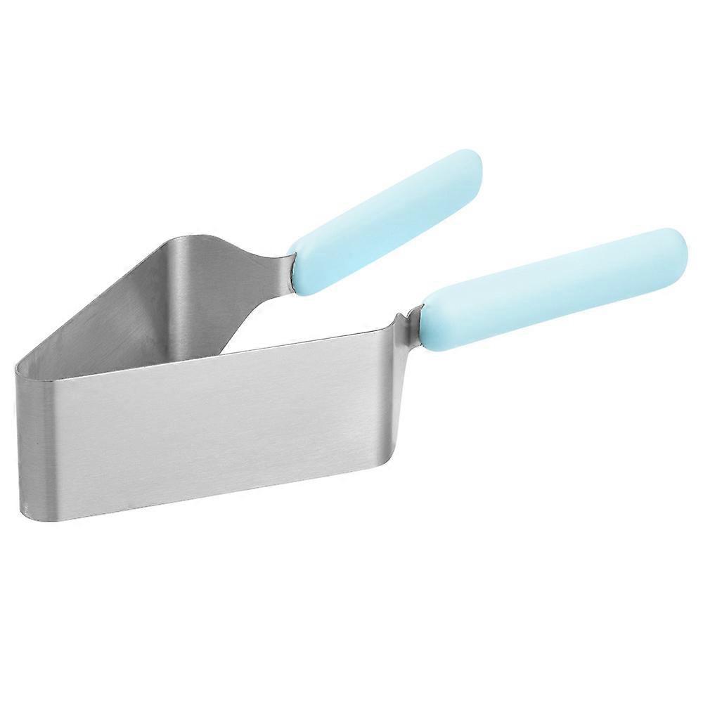 Stainless steel cake separator, baking gadget, cake divider, creative triangular cake transfer clip