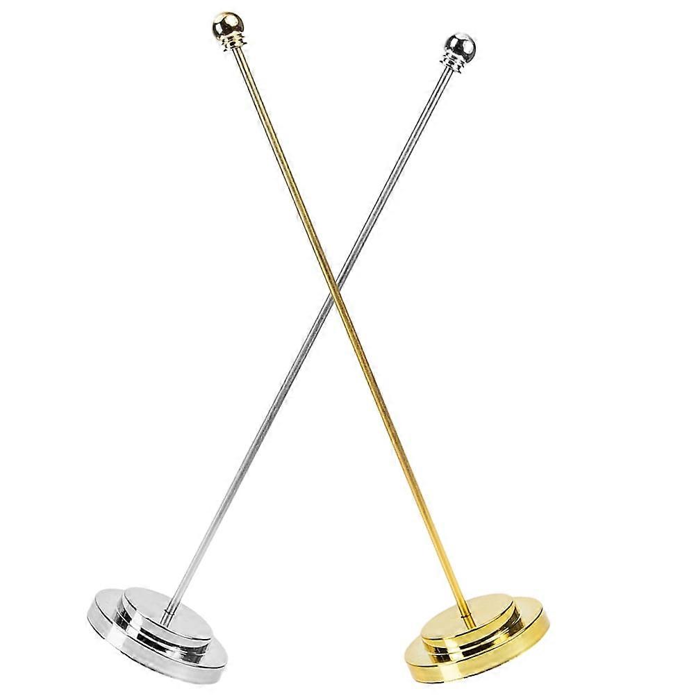 2Pcs Desktop Flagpole Metal Flagpole Desktop Flagpole Sturdy Flagpole Table Flag Pole